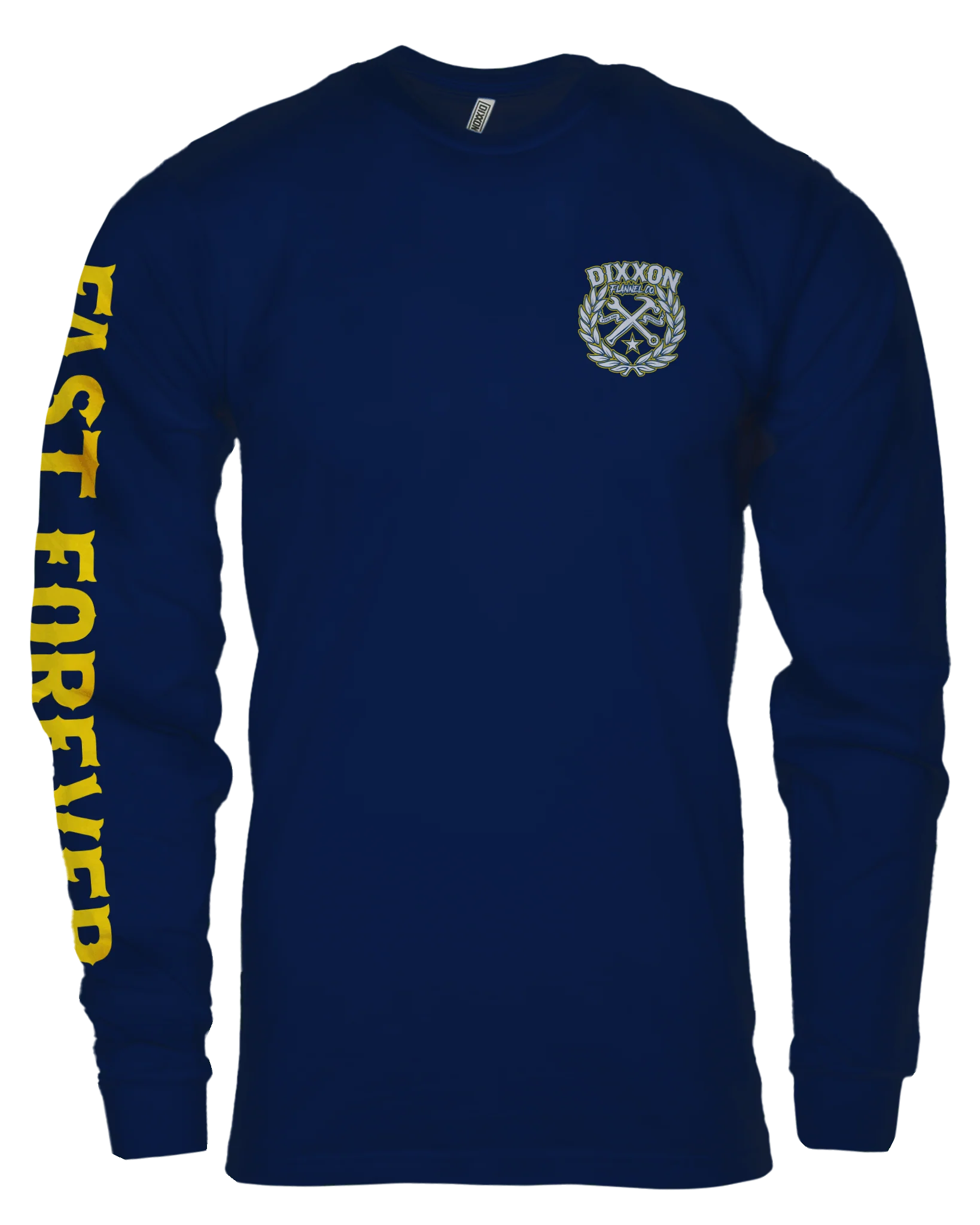 Sketchy Crest Long Sleeve T-Shirt - Navy - Image 2