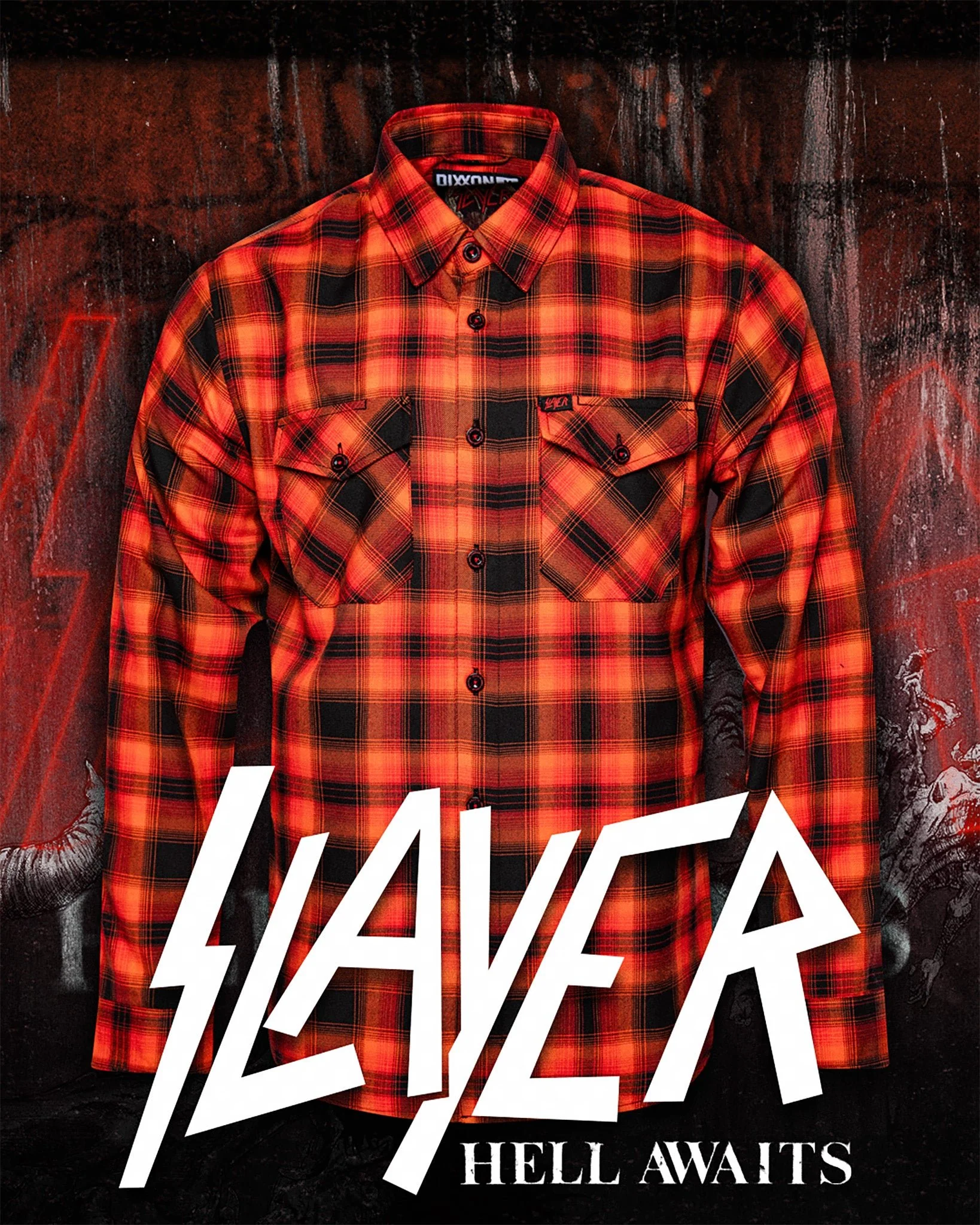Slayer Hell Awaits Flannel - Image 2