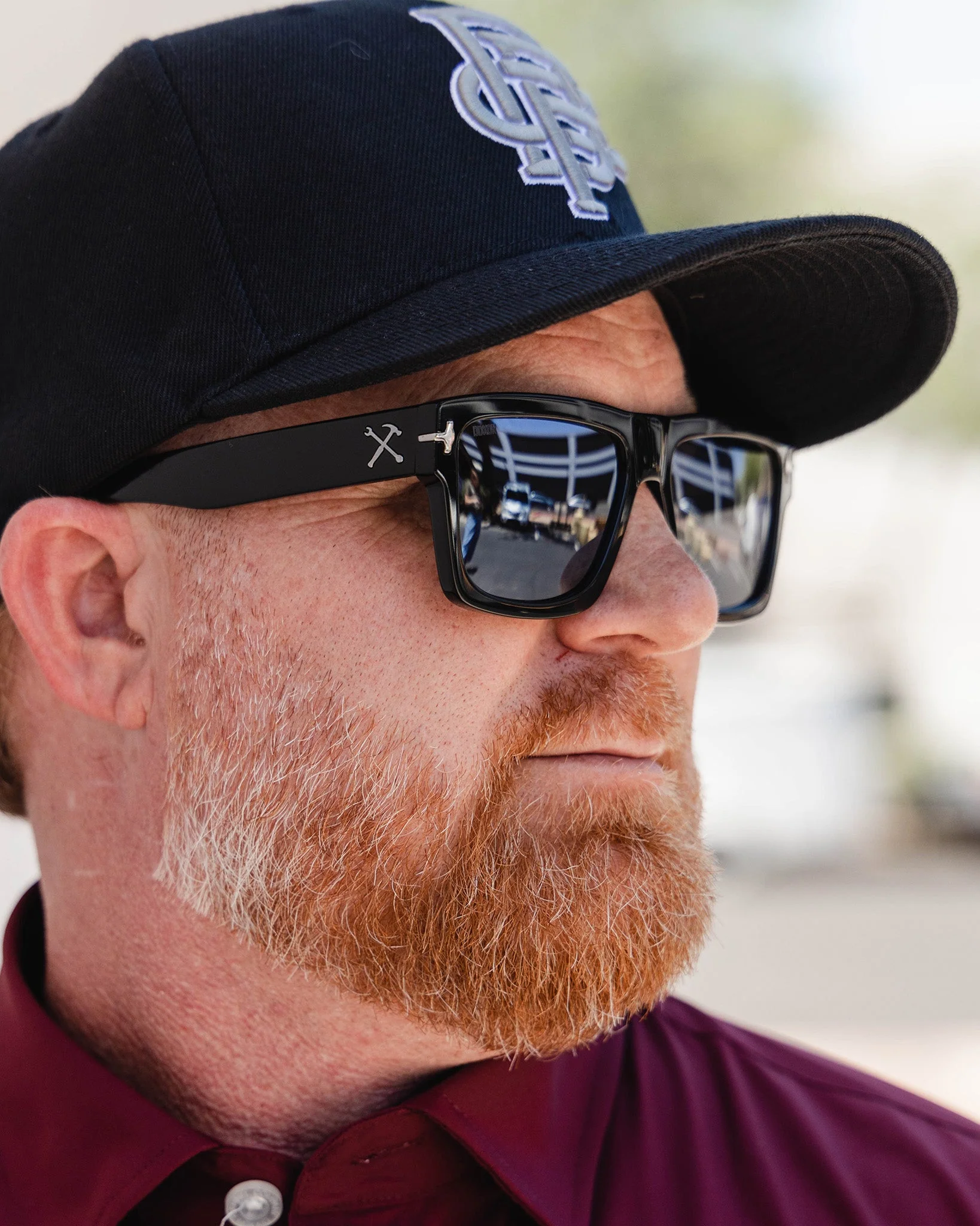 Sledge Sunglasses - Black & Chrome - Image 2