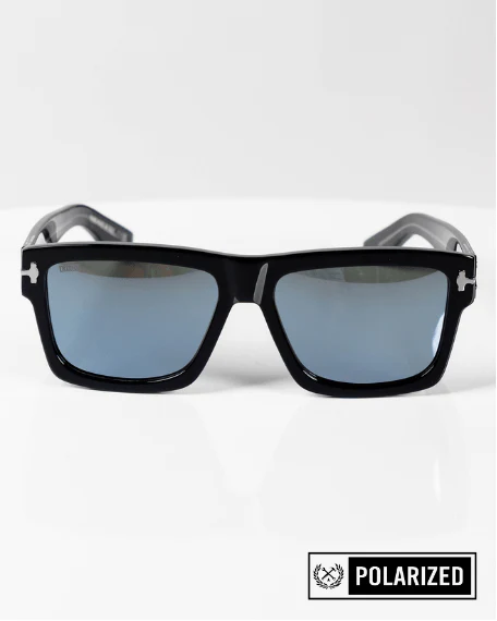 Sledge Sunglasses - Black & Chrome Polarized - Image 4