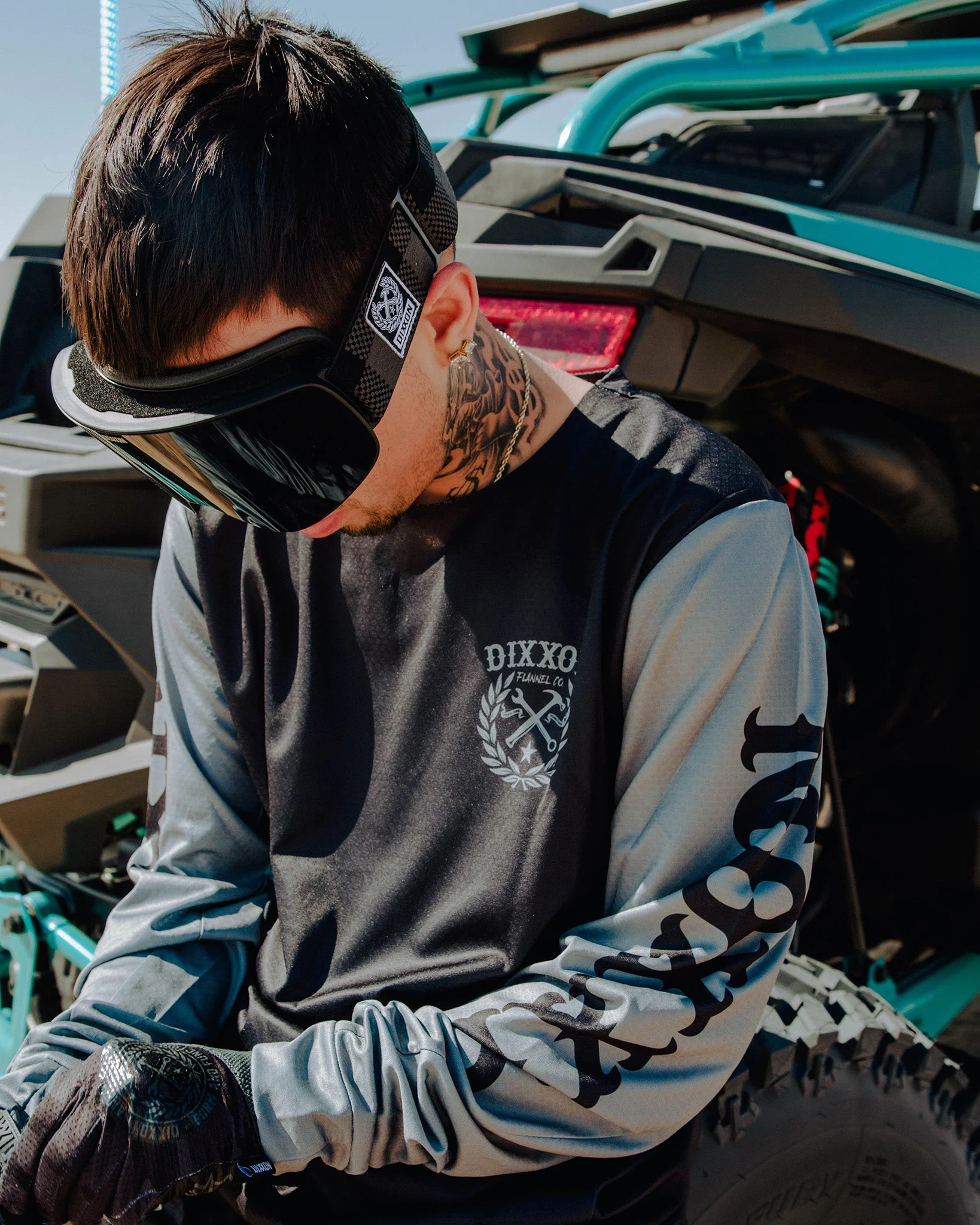 Slugger Offroad / MX Jersey - Black & Gray - Image 6