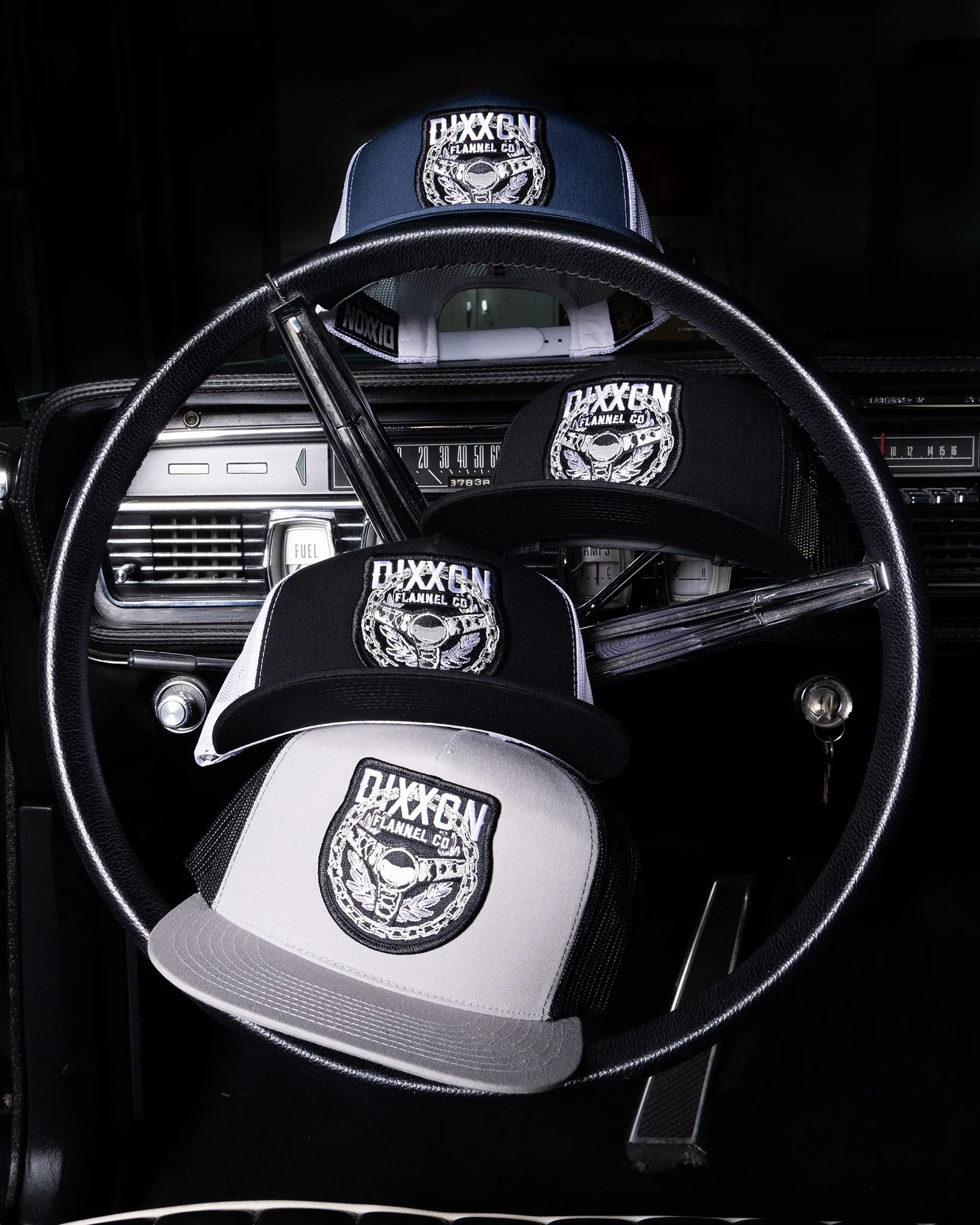 Spoke Flat Bill Trucker Snapback - Image 2