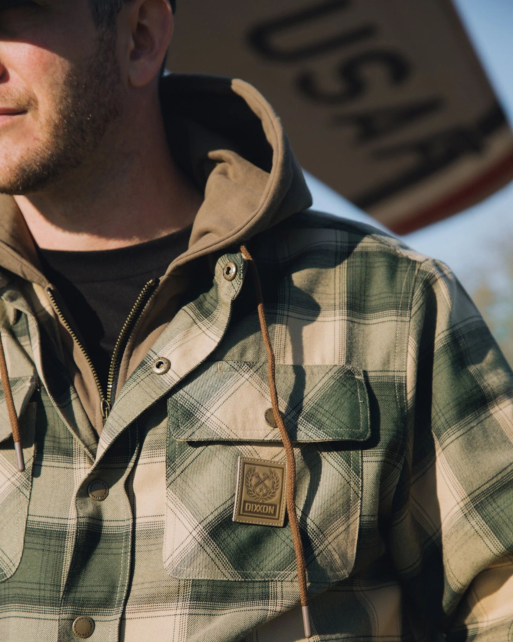 Squadron Hooded Flannel Jacket - Image 5