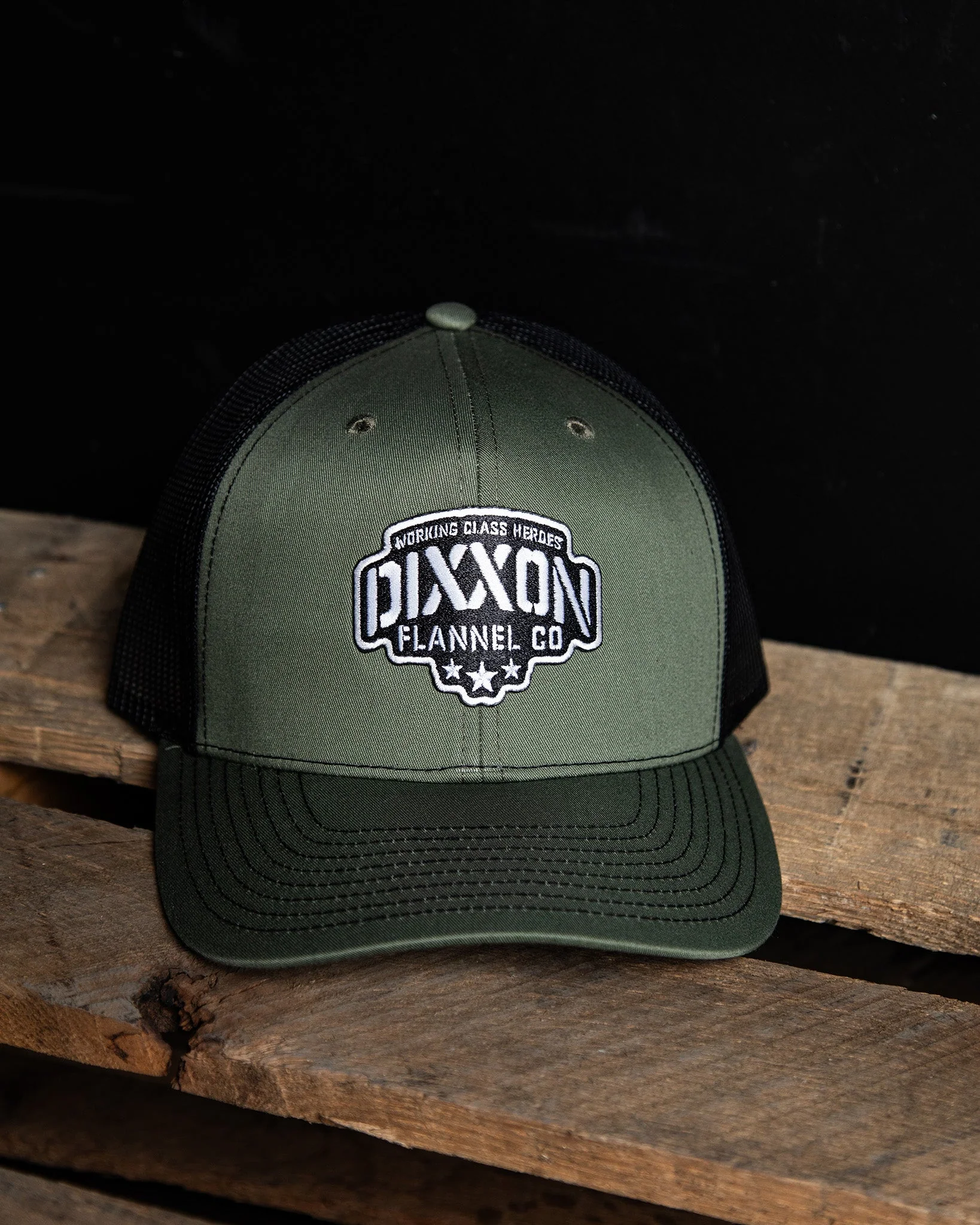 Stencil Logo Curved Bill Trucker Snapback - Image 3