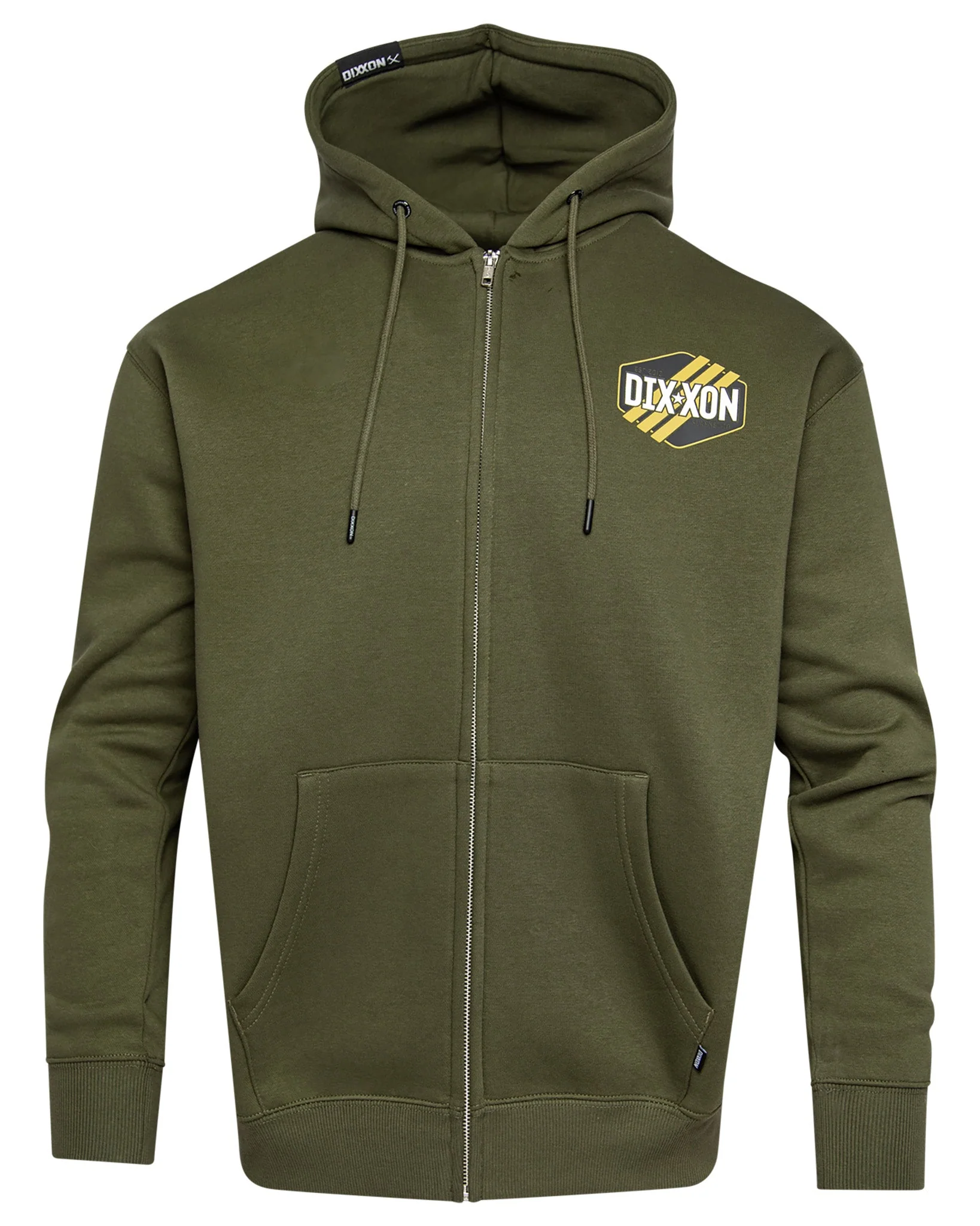 Tactical Badge Zip Up Hoodie - O.D. Green - Image 3