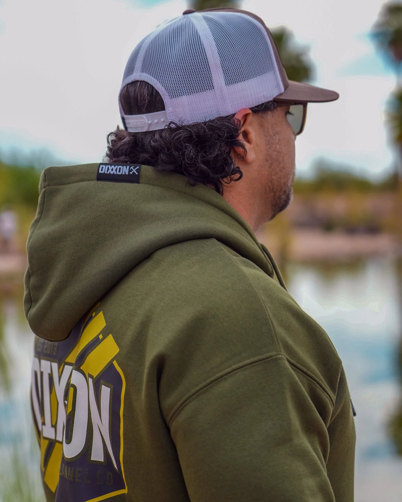 Tactical Badge Zip Up Hoodie - O.D. Green - Image 7