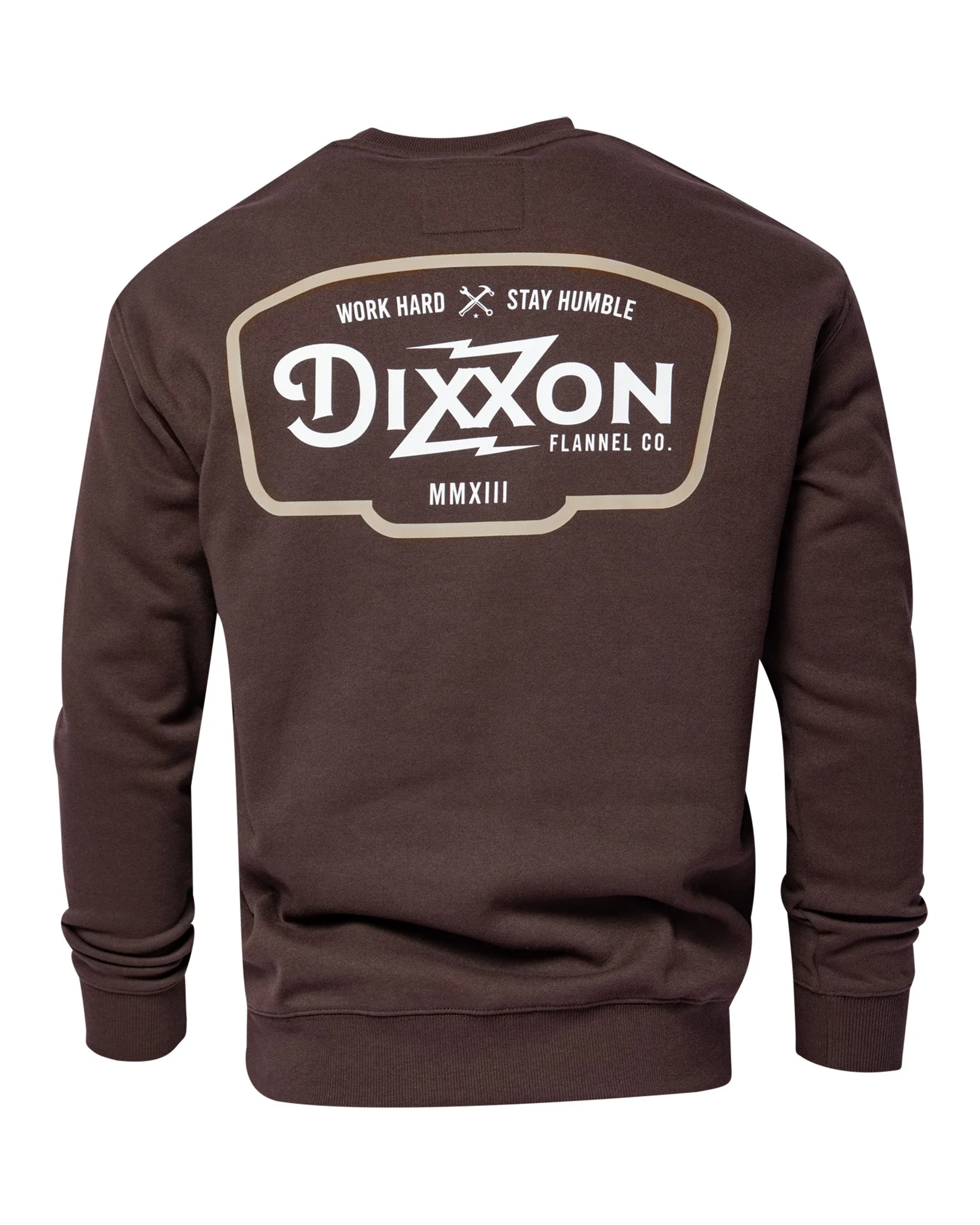 Tan & White Zapped Crewneck Sweatshirt - Brown - Image 2