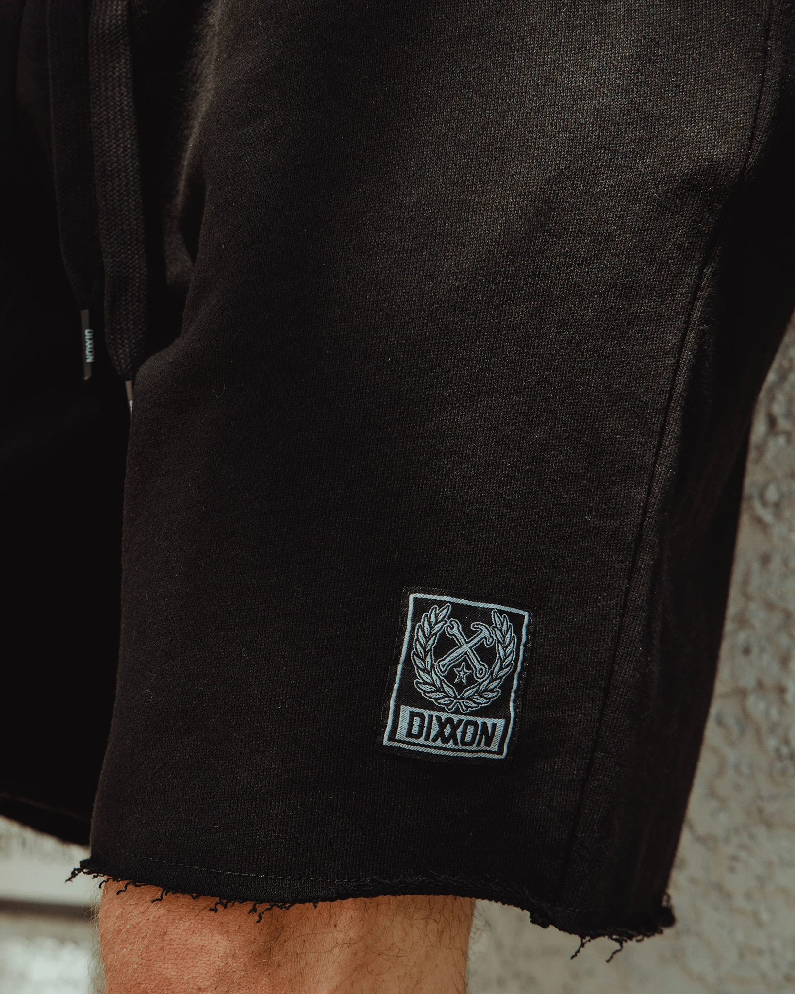 Terry Cut Off Shorts - Black - Image 2