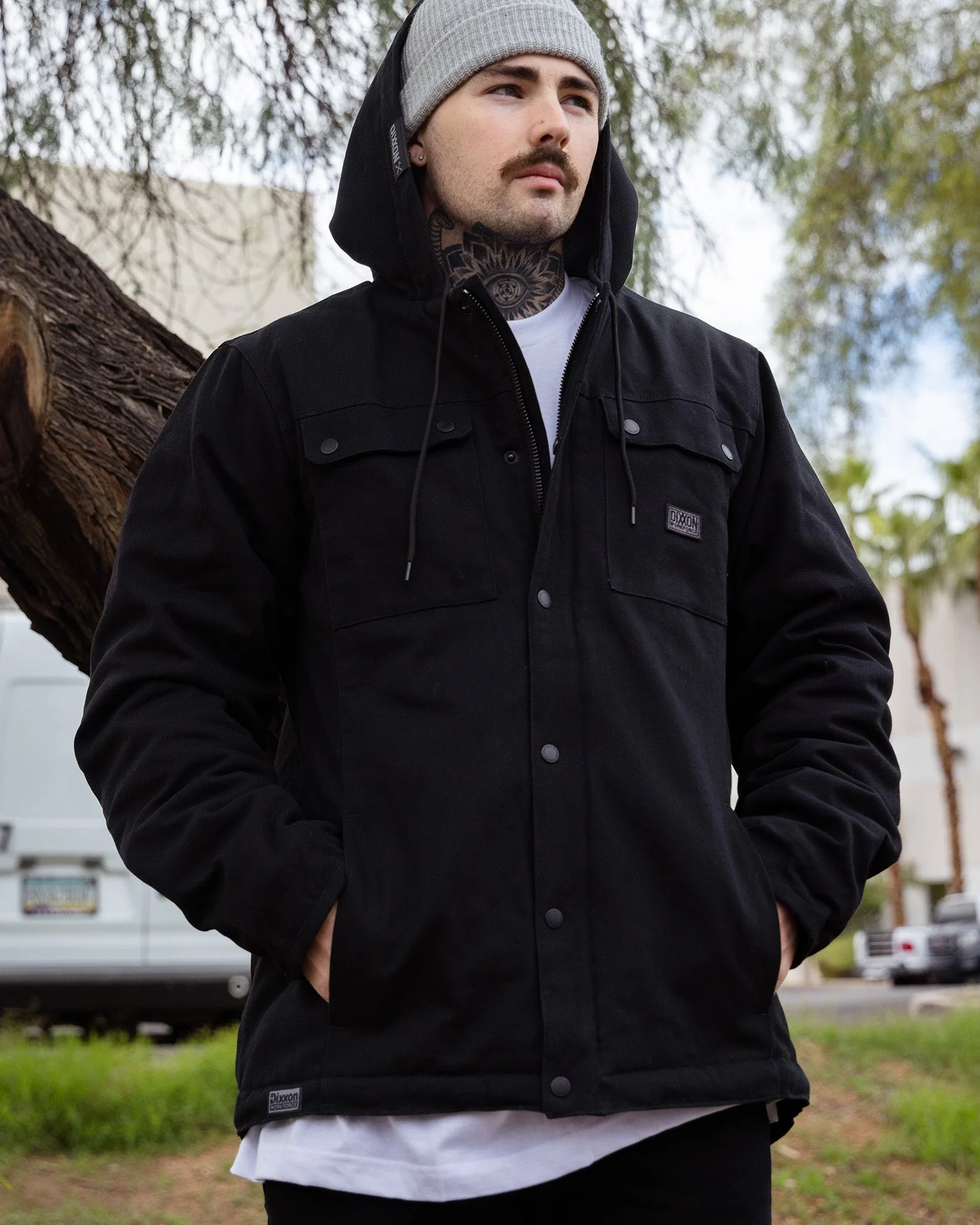 The Colt Sherpa Work Jacket - Black - Image 5