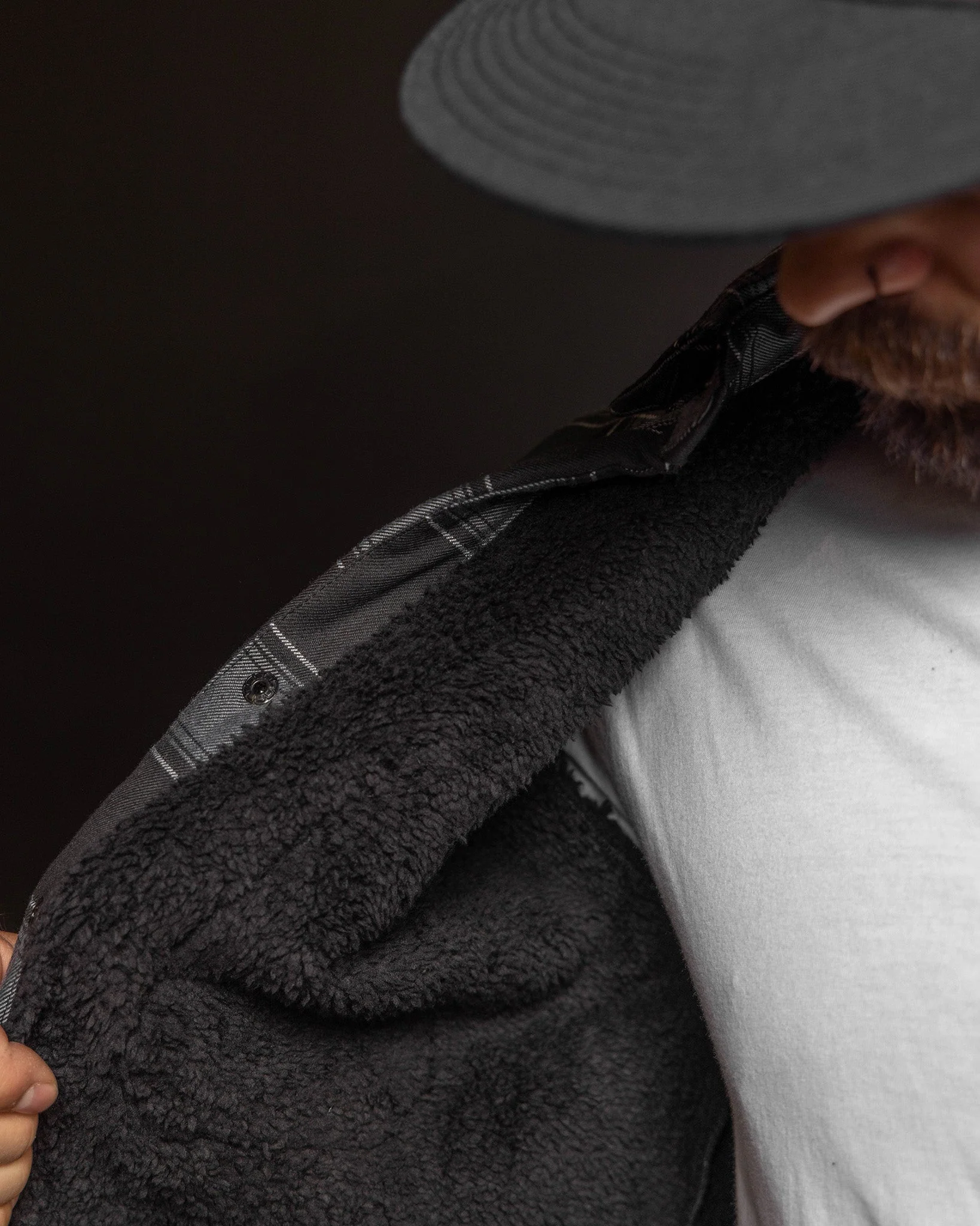 The Graveyard Sherpa Lined Flannel Jacket - Image 6