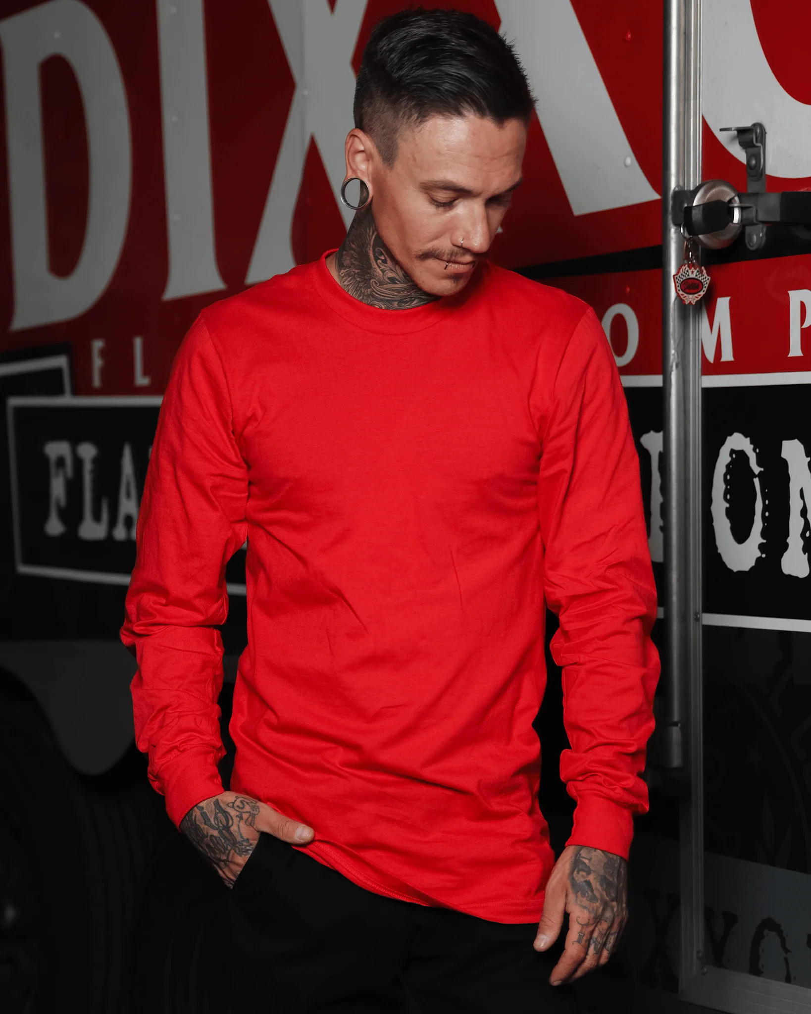 The Perfect Long Sleeve Tee - Red - Image 4