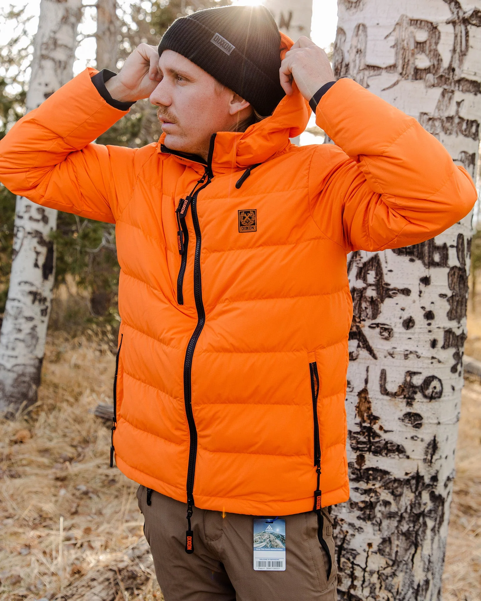 The Ridge Down Jacket - Orange - Image 4