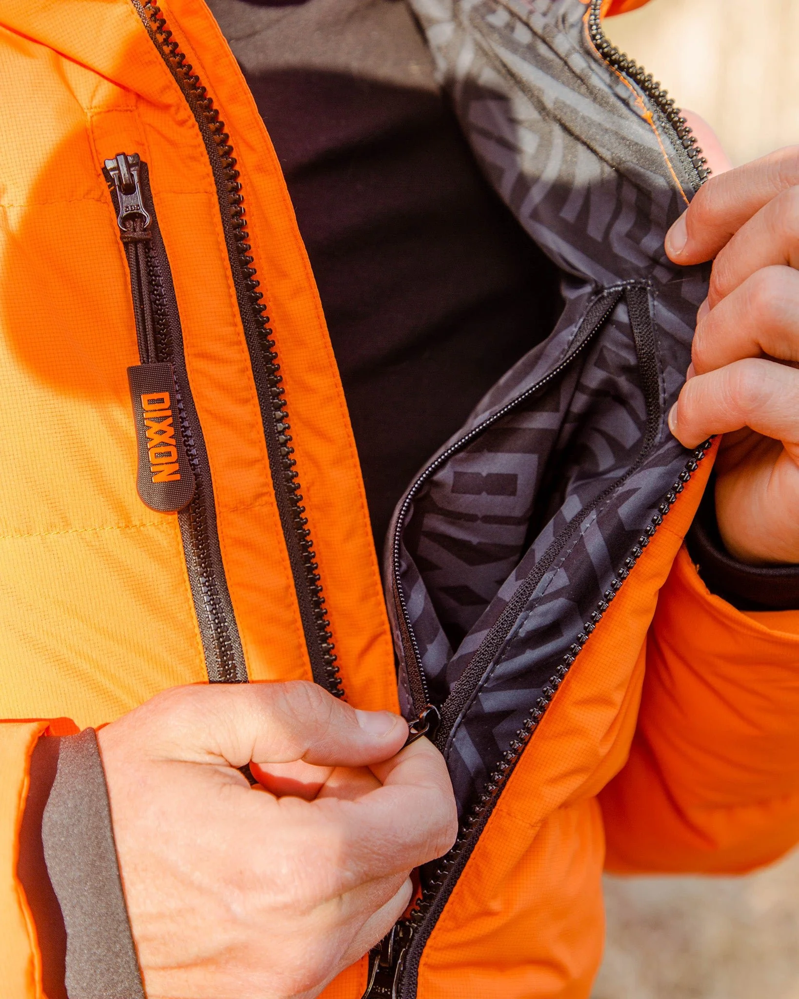 The Ridge Down Jacket - Orange - Image 8