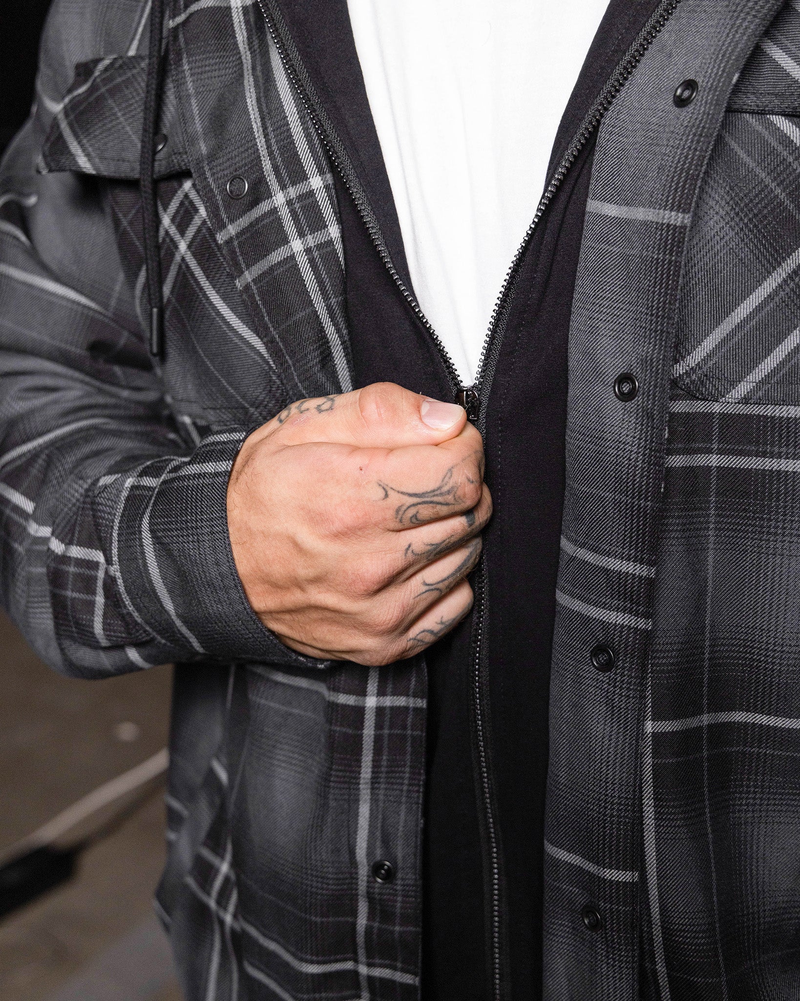 The Ritual Hooded Flannel Jacket - Image 6