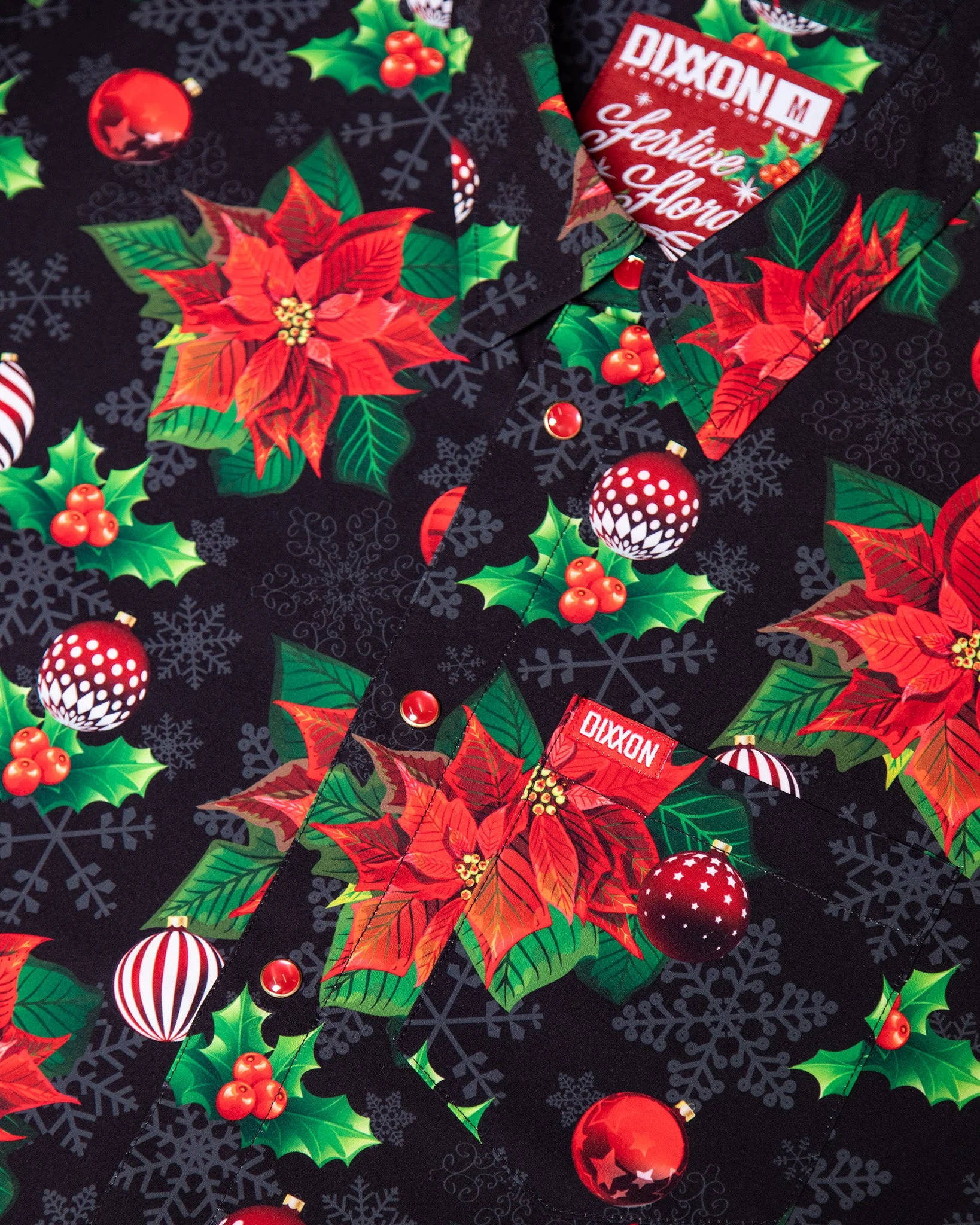 Festive Floral Party Shirt - Image 4
