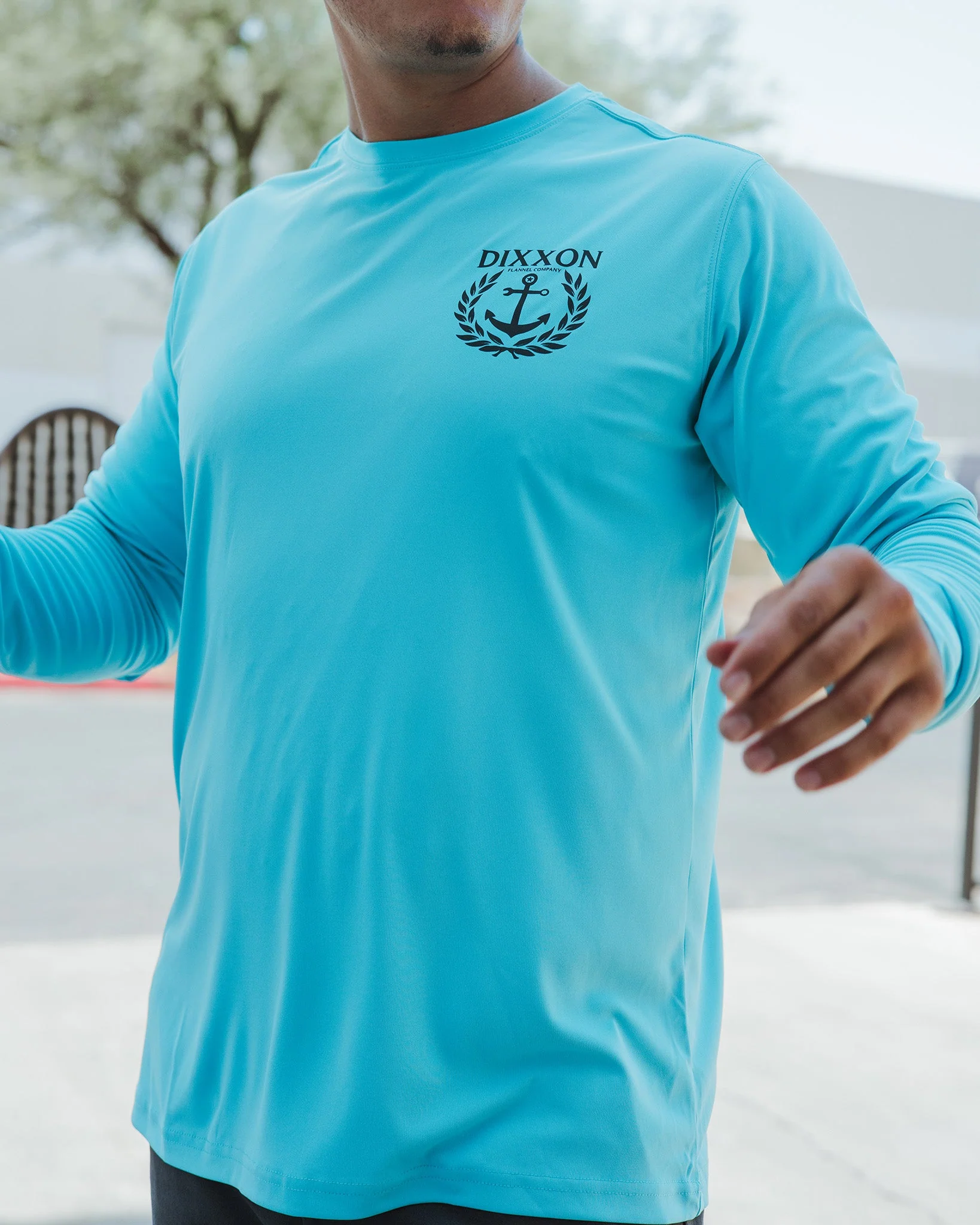 Tide UV Long Sleeve T-Shirt - Aqua - Image 2
