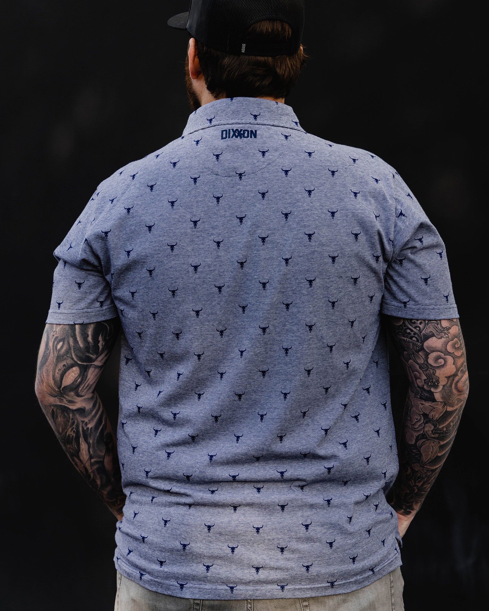 Tolleson Premium Polo - Heathered Blue - Image 3