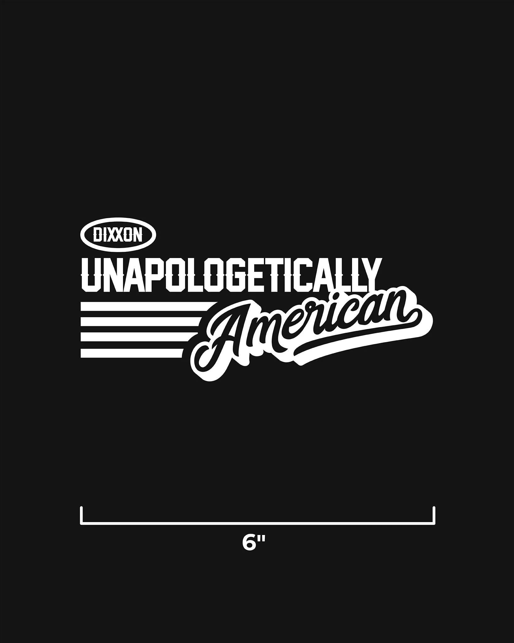 Unapologetically American 6" Die Cut Sticker - Image 2