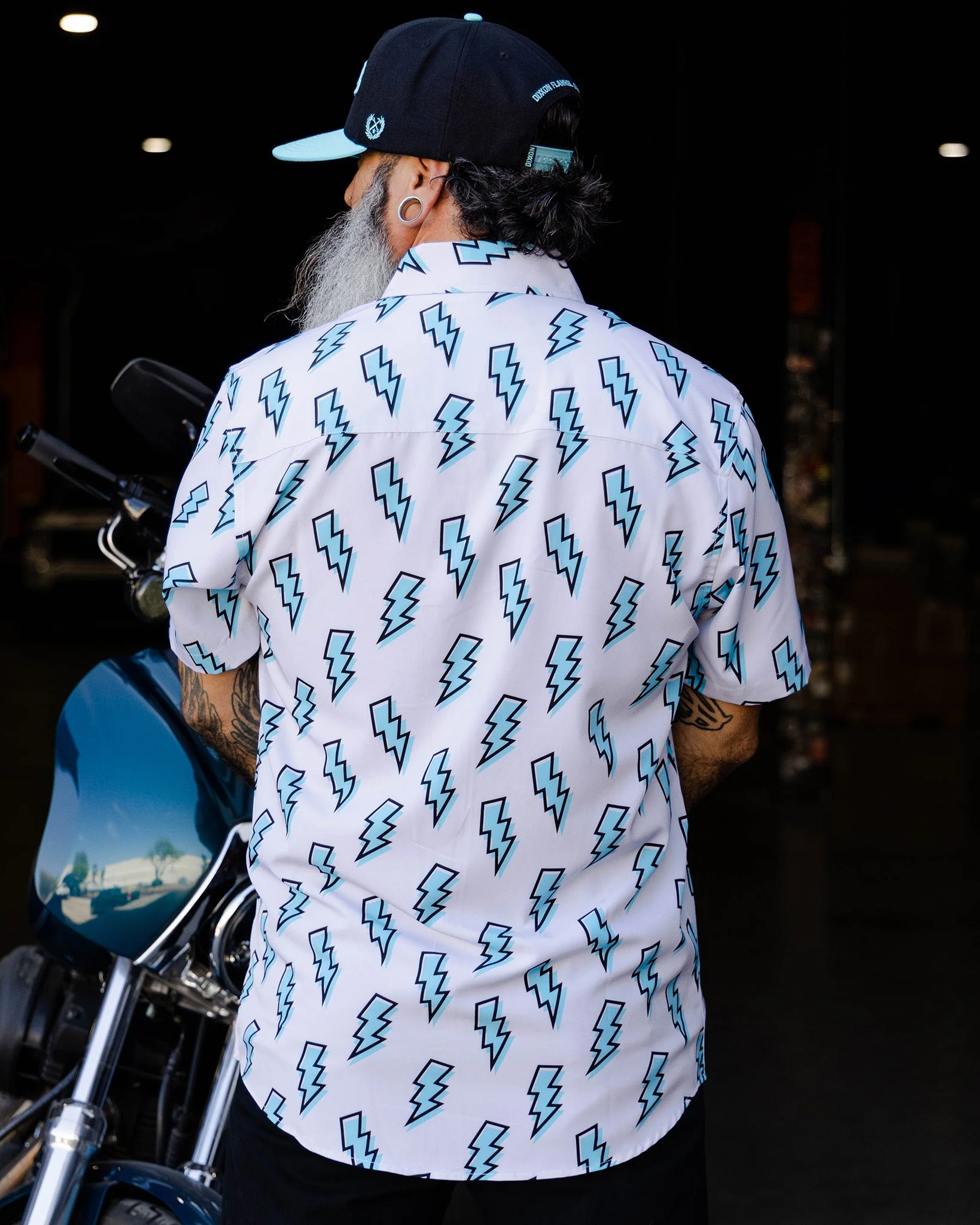 Voltage Party Shirt - Gray & Blue - Image 3