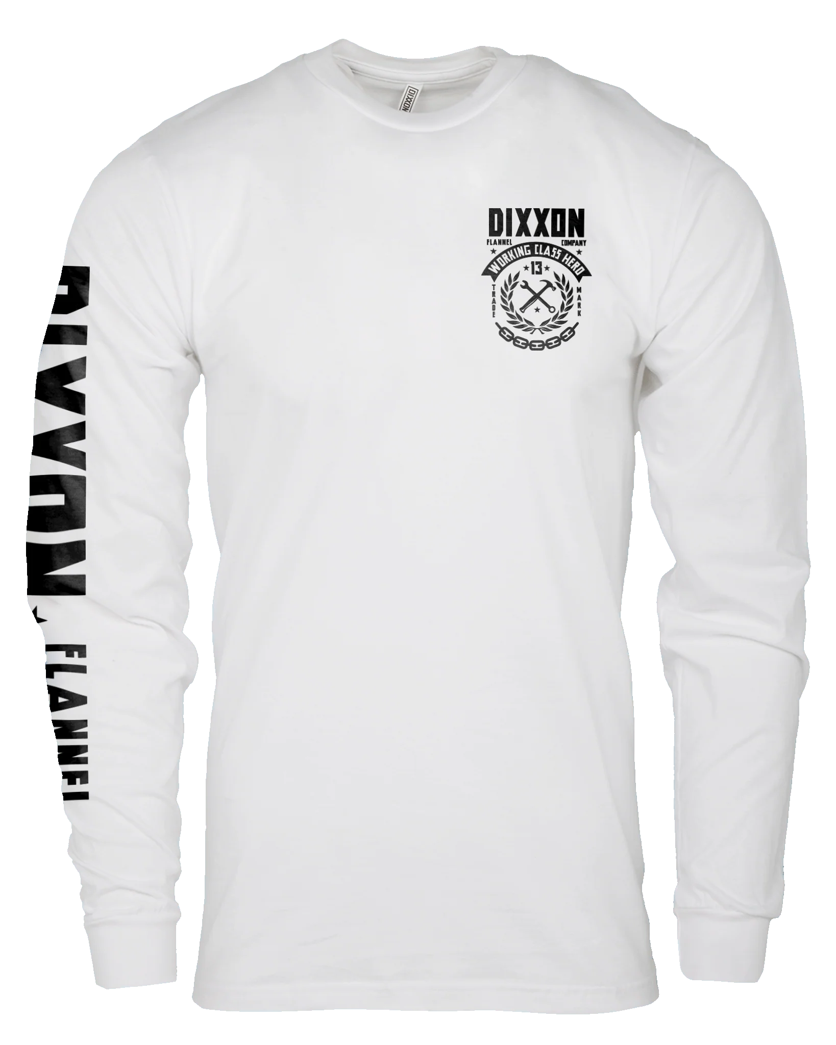 Weld Long Sleeve T-Shirt - White & Black - Image 3