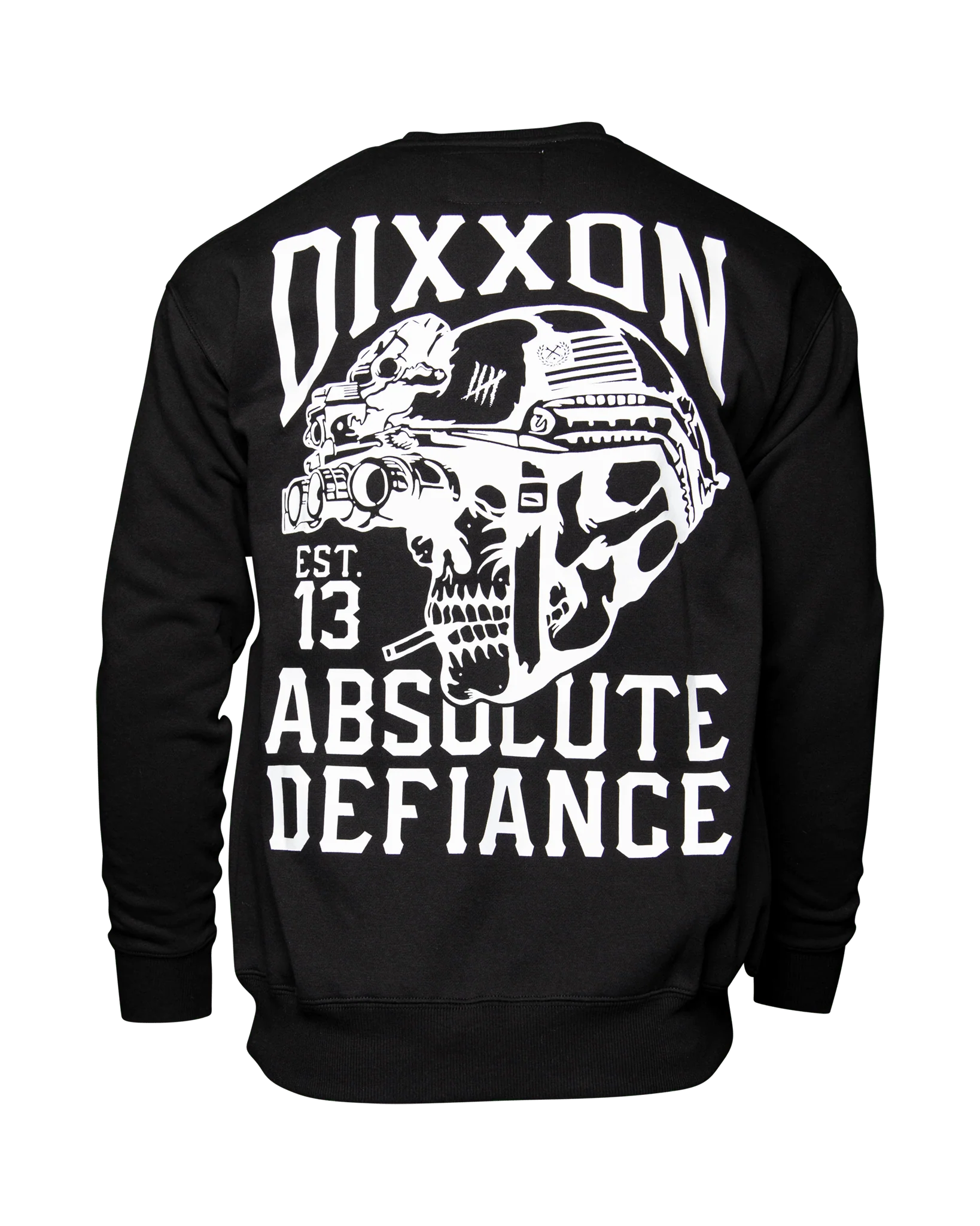 White Absolute Defiance Crewneck Sweatshirt - Black - Image 2