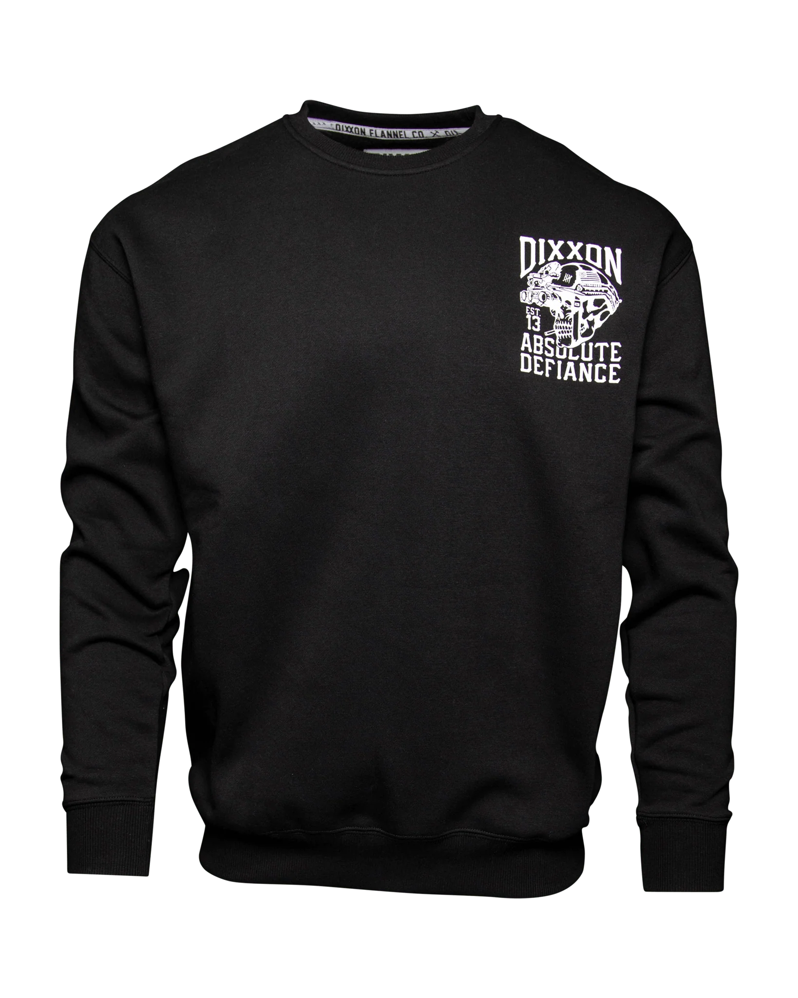 White Absolute Defiance Crewneck Sweatshirt - Black - Image 3