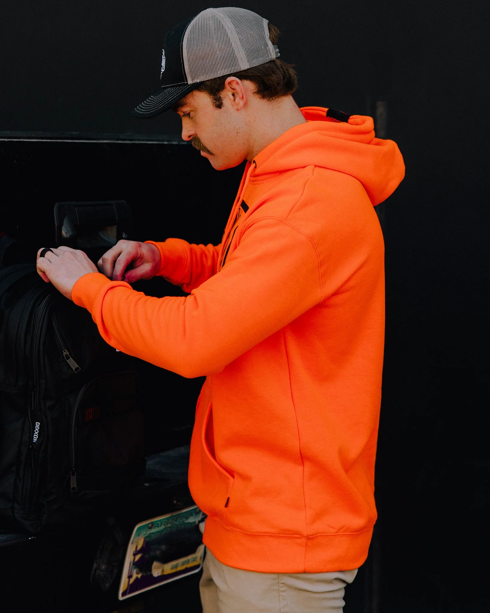 Black Box Crest Pullover Hoodie - Safety Orange - Image 3