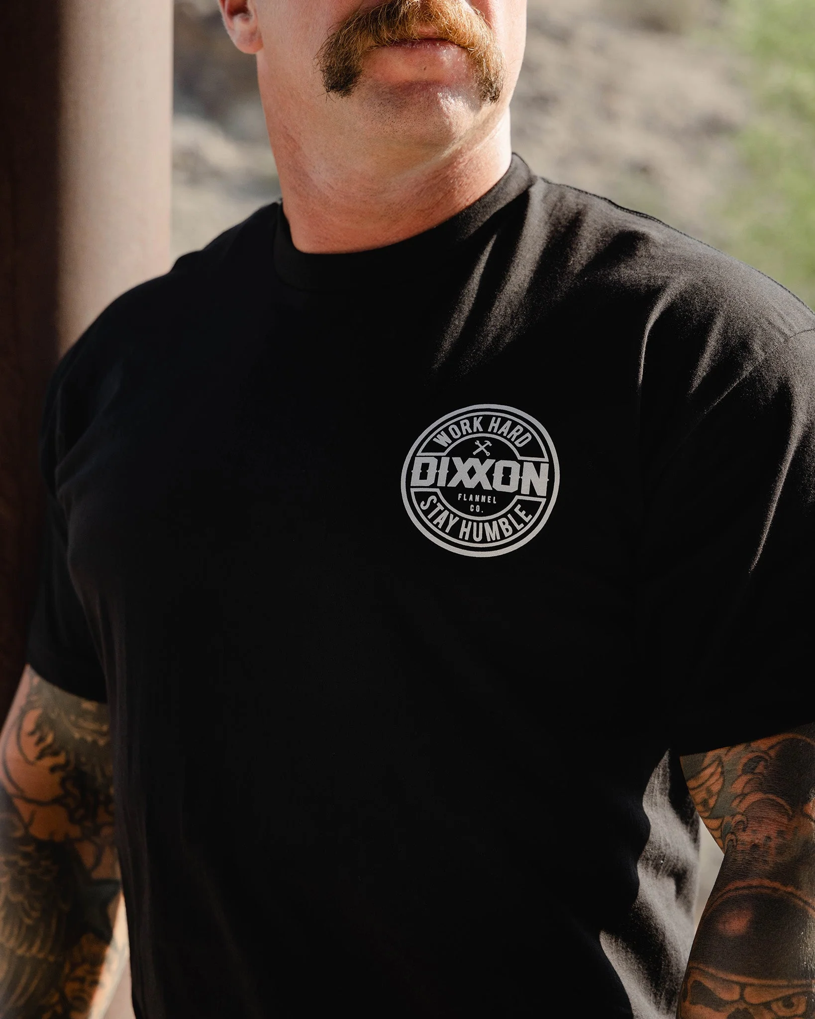 White Corpo T-Shirt - Black - Image 2