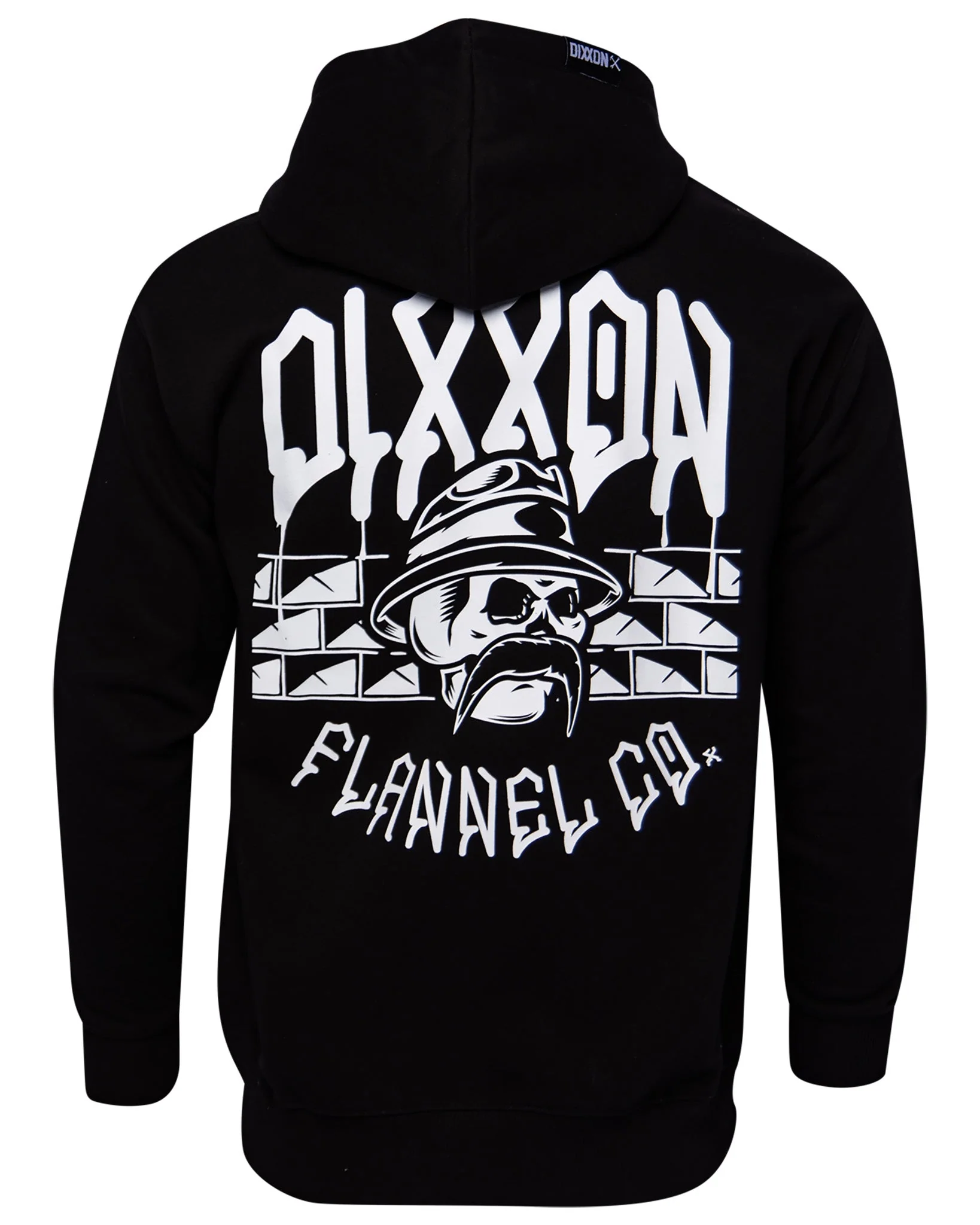 White Hector Zip Up Hoodie - Black - Image 2