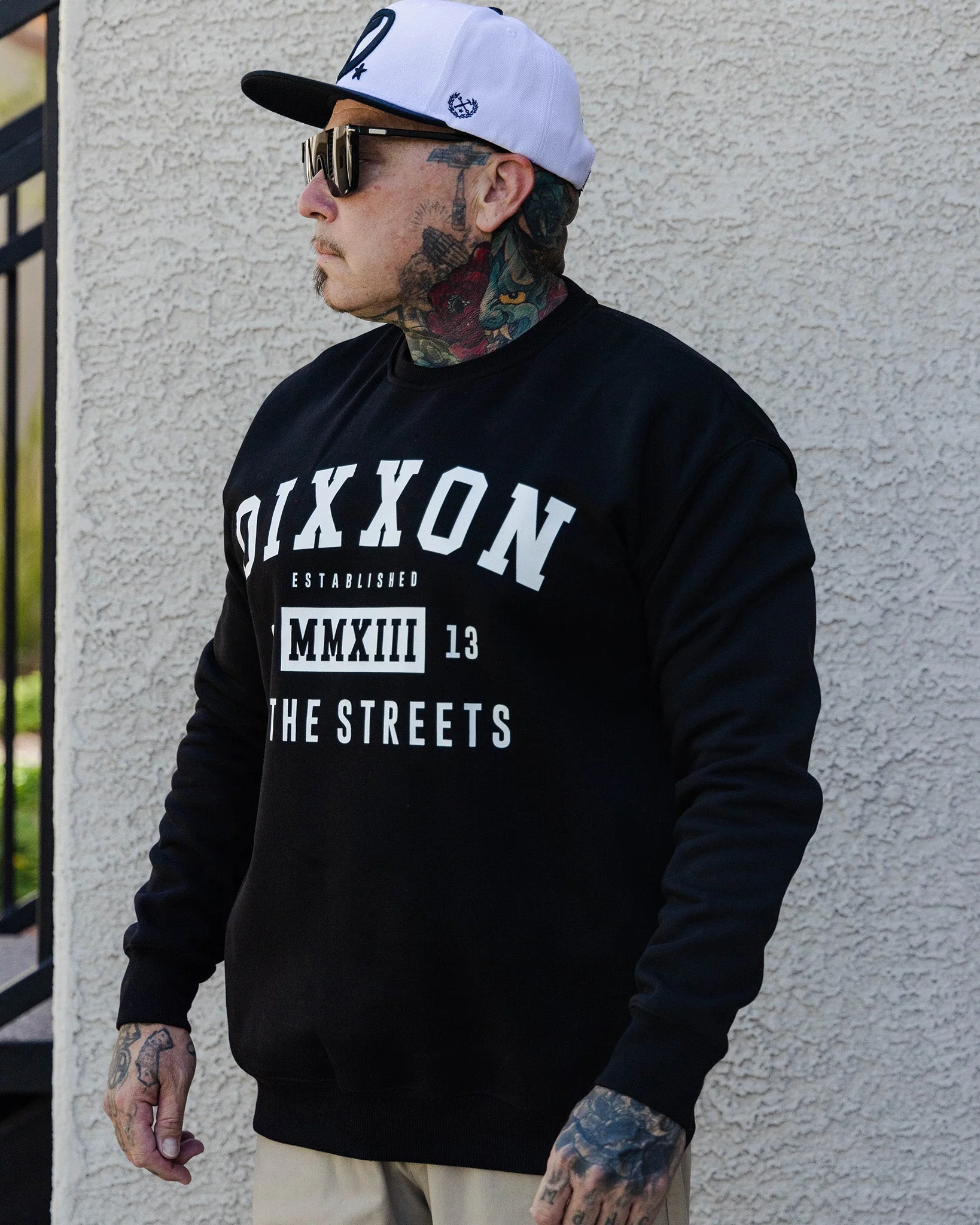 In The Streets Crewneck Sweatshirt - Black & White - Image 3