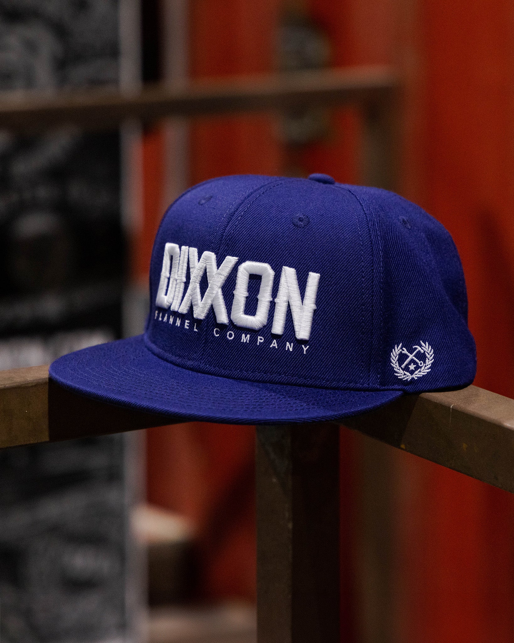 White Logotype Flat Bill Snapback - Image 2