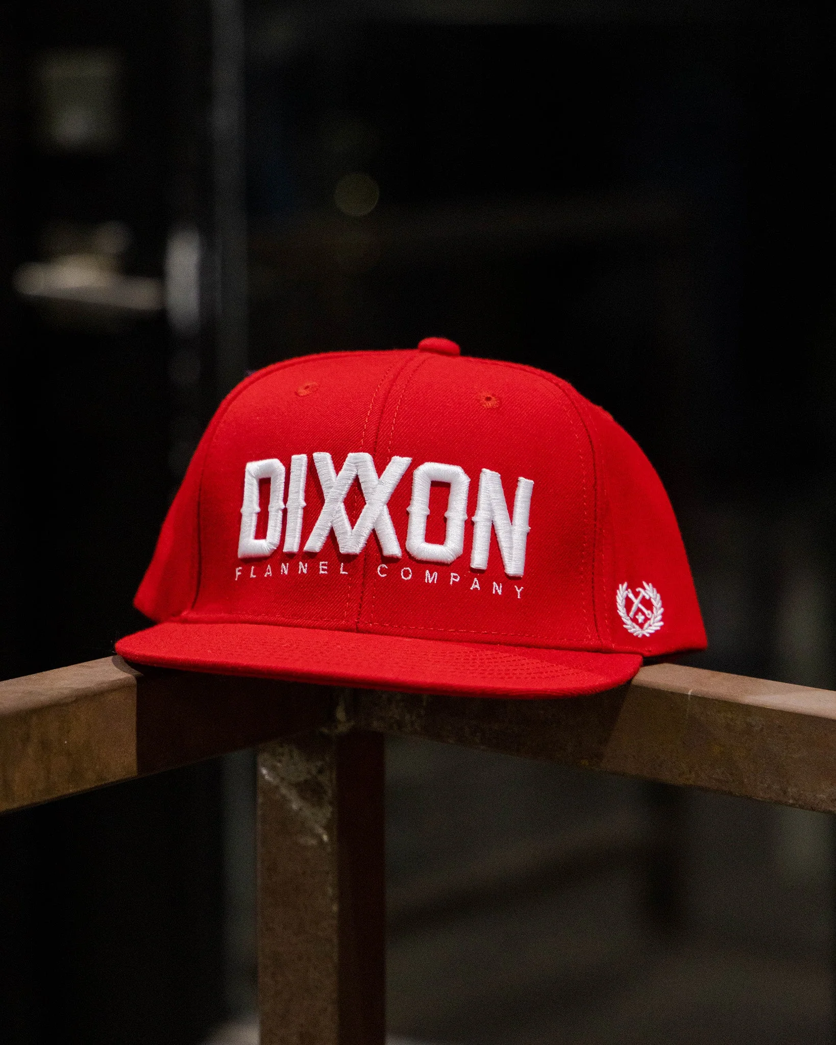 White Logotype Flat Bill Snapback - Image 3