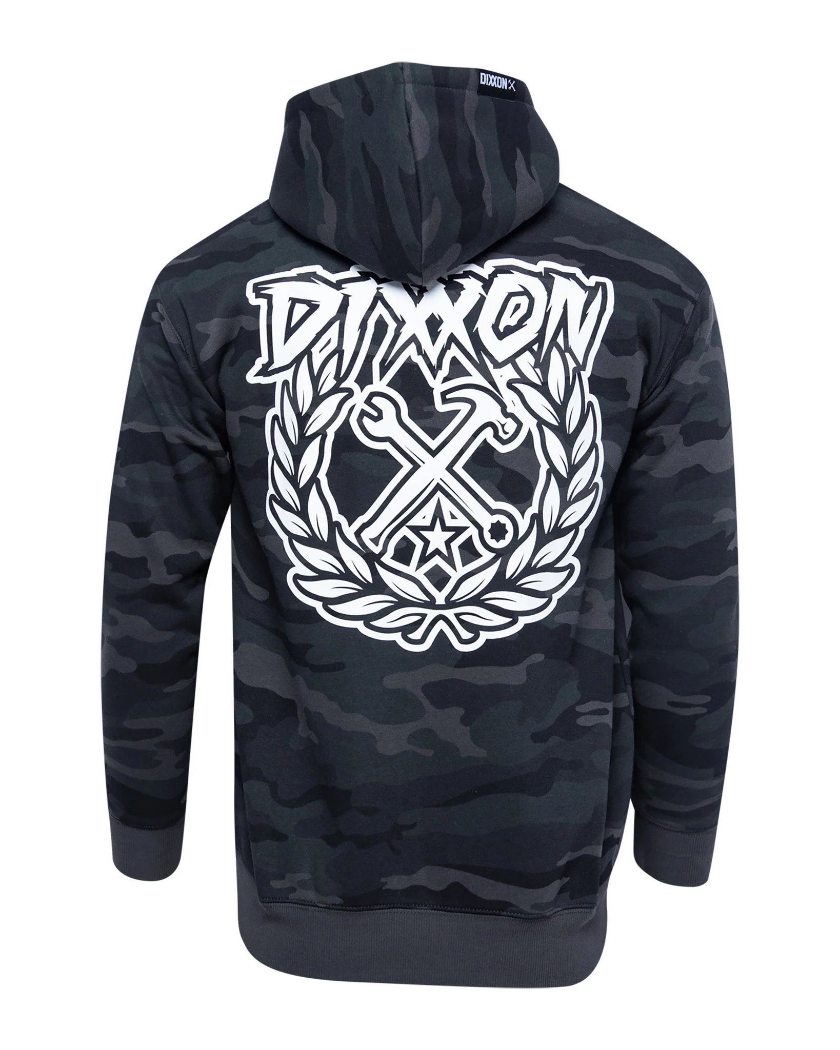 White Party Crest Zip Up Hoodie - Black Camo - Image 2