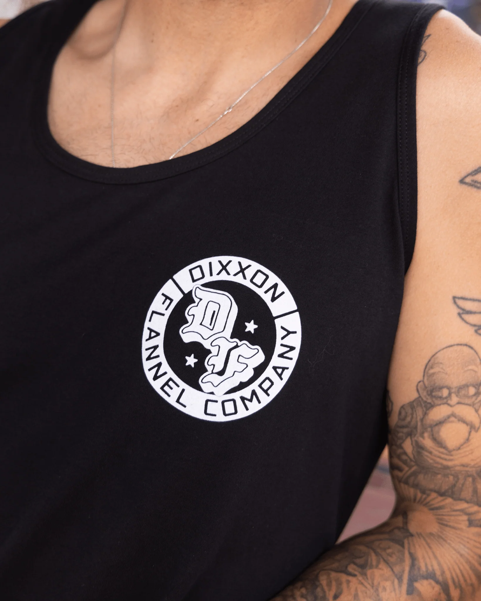 White Stars Tank - Black - Image 3