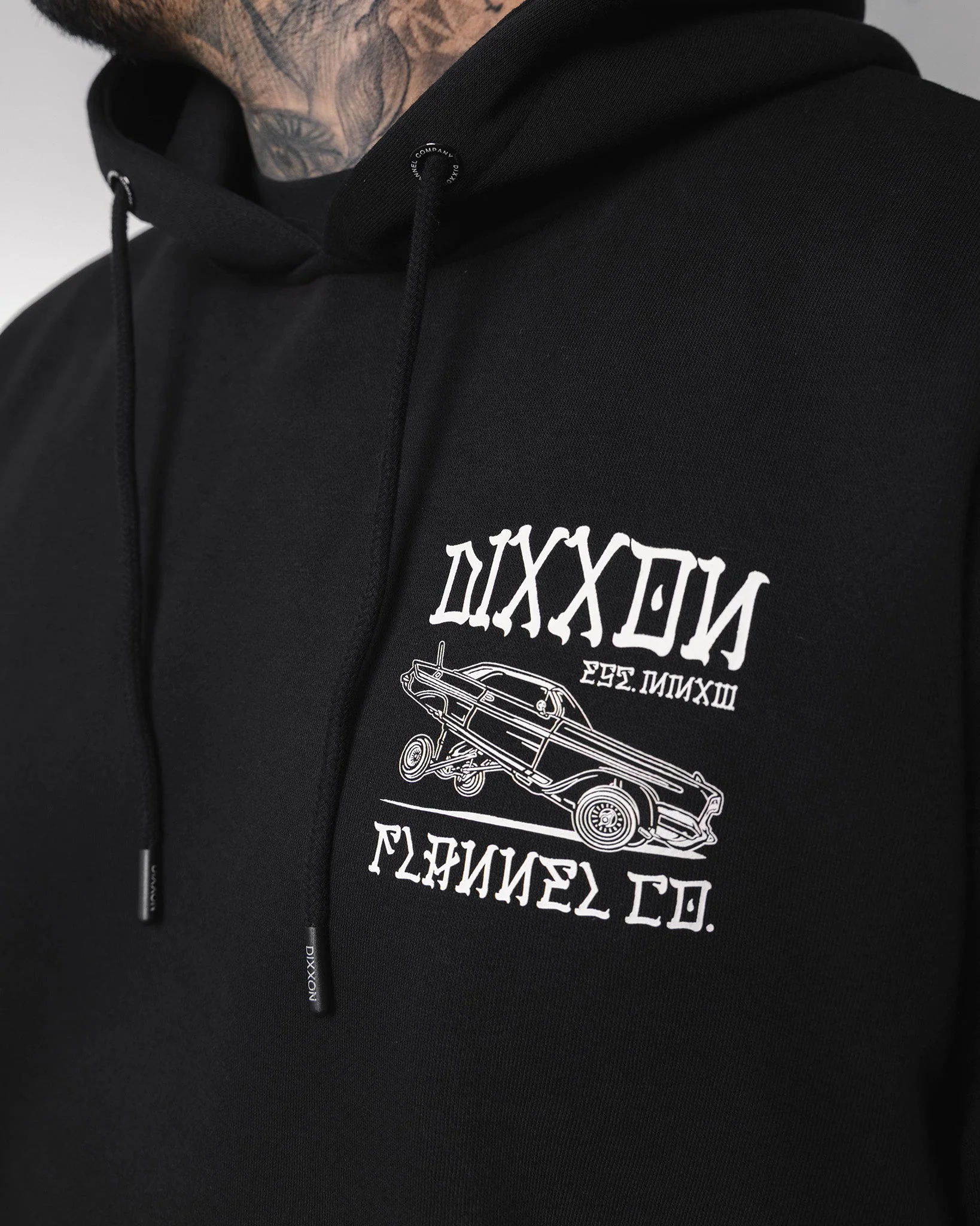 White Stink Bug Pullover Hoodie - Black - Image 5