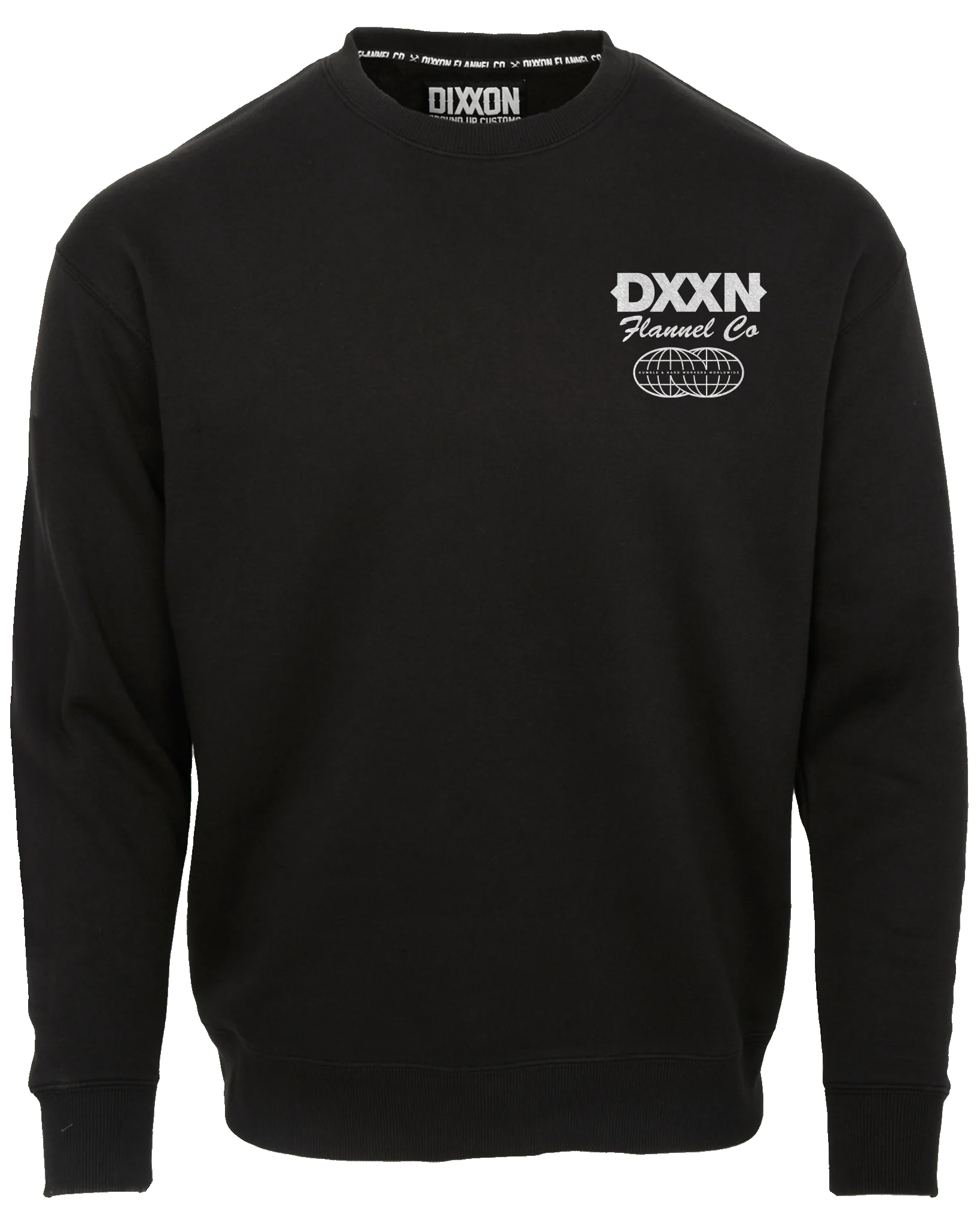 White Tech Crewneck Sweatshirt - Black - Image 2
