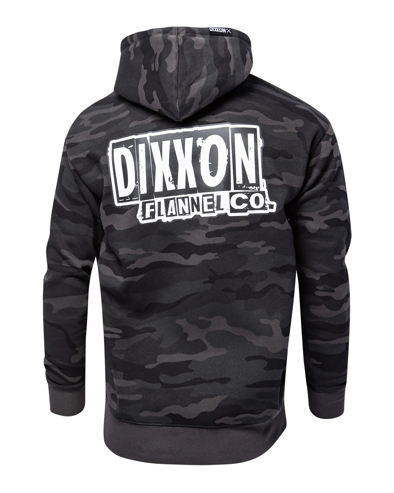 White Truckin' Pullover Hoodie - Black Camo - Image 2