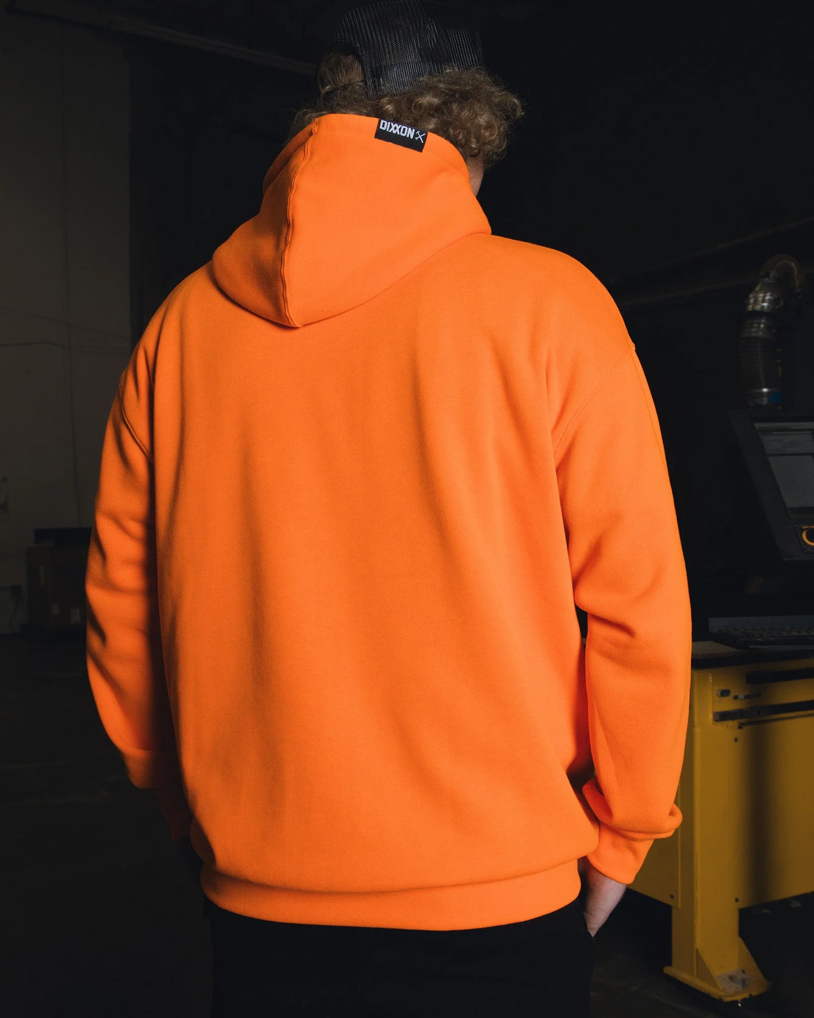 Black Weld Pullover Hoodie - Safety Orange - Image 2