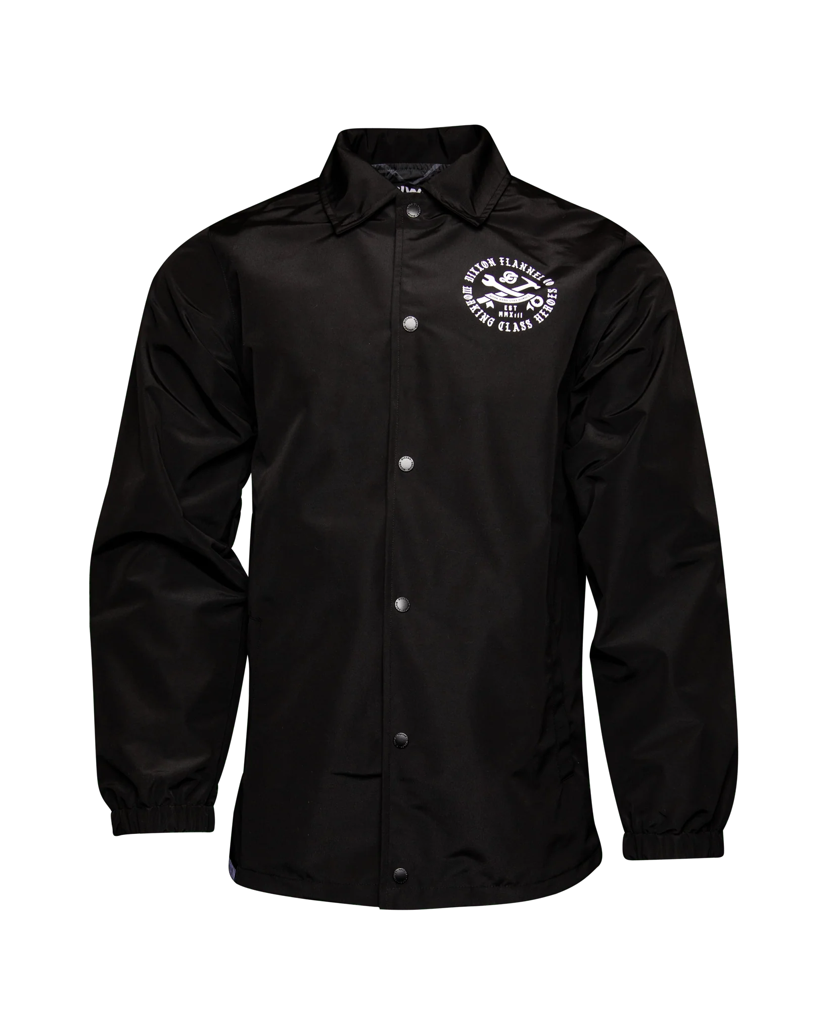 White Working Class Coaches Jacket - Black - Image 3