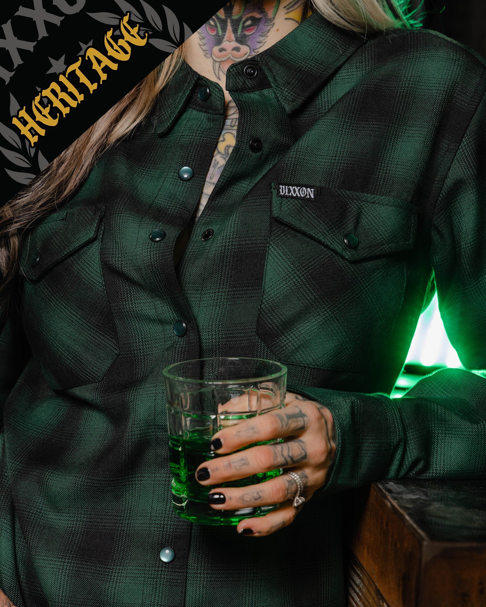 Women's Absinthe Heritage Flannel - Image 3