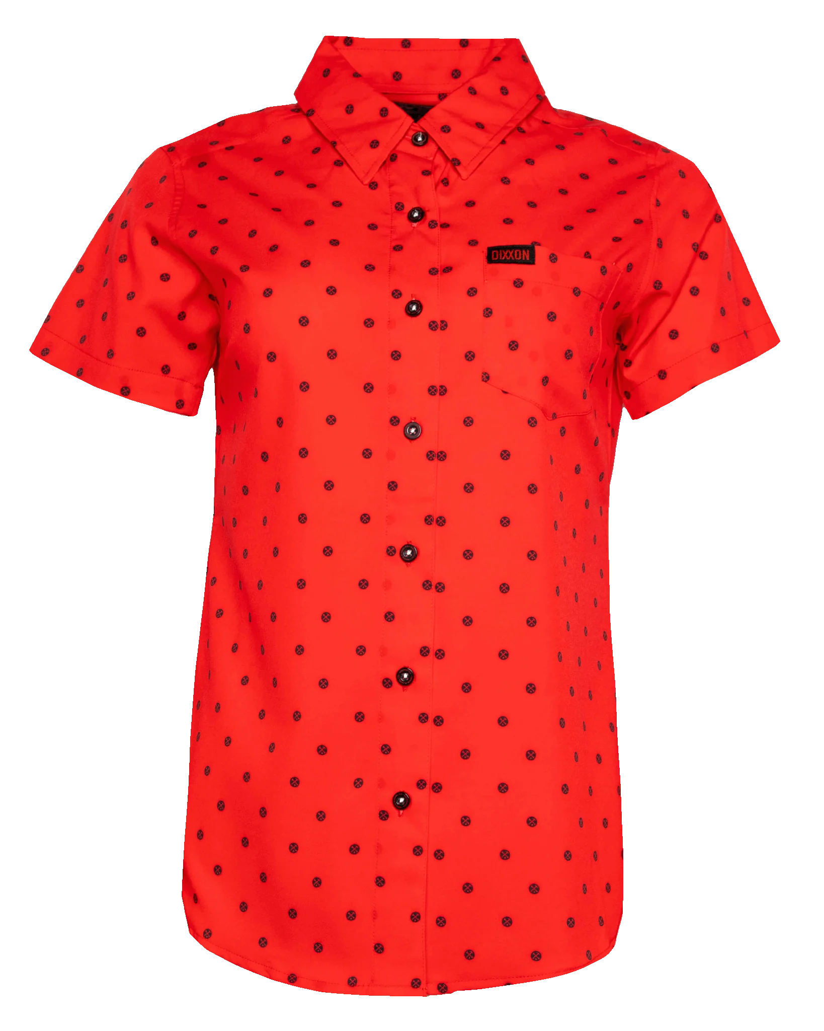 Women's Black Polkacide Party Shirt - Red - Image 2