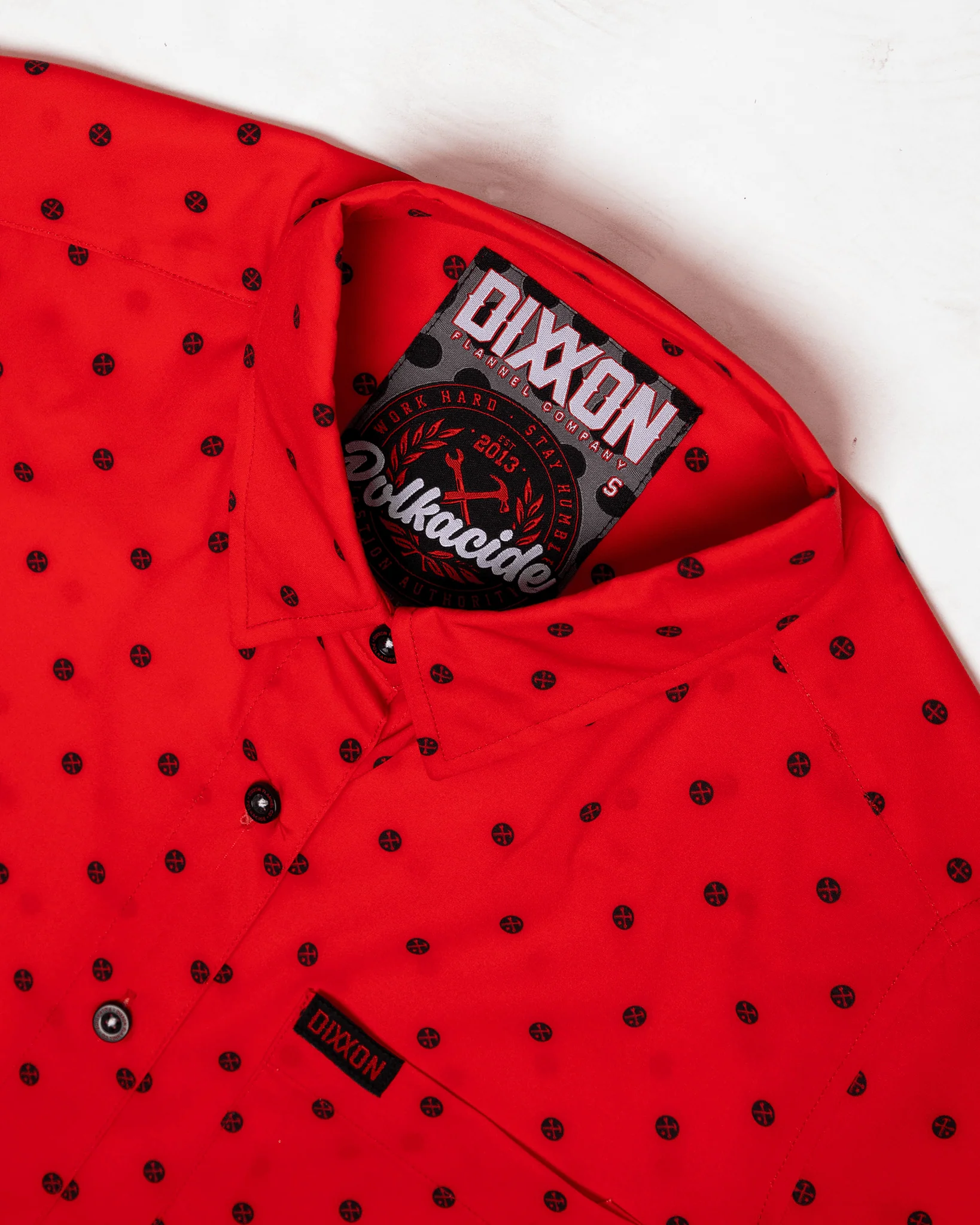 Women's Black Polkacide Party Shirt - Red - Image 4