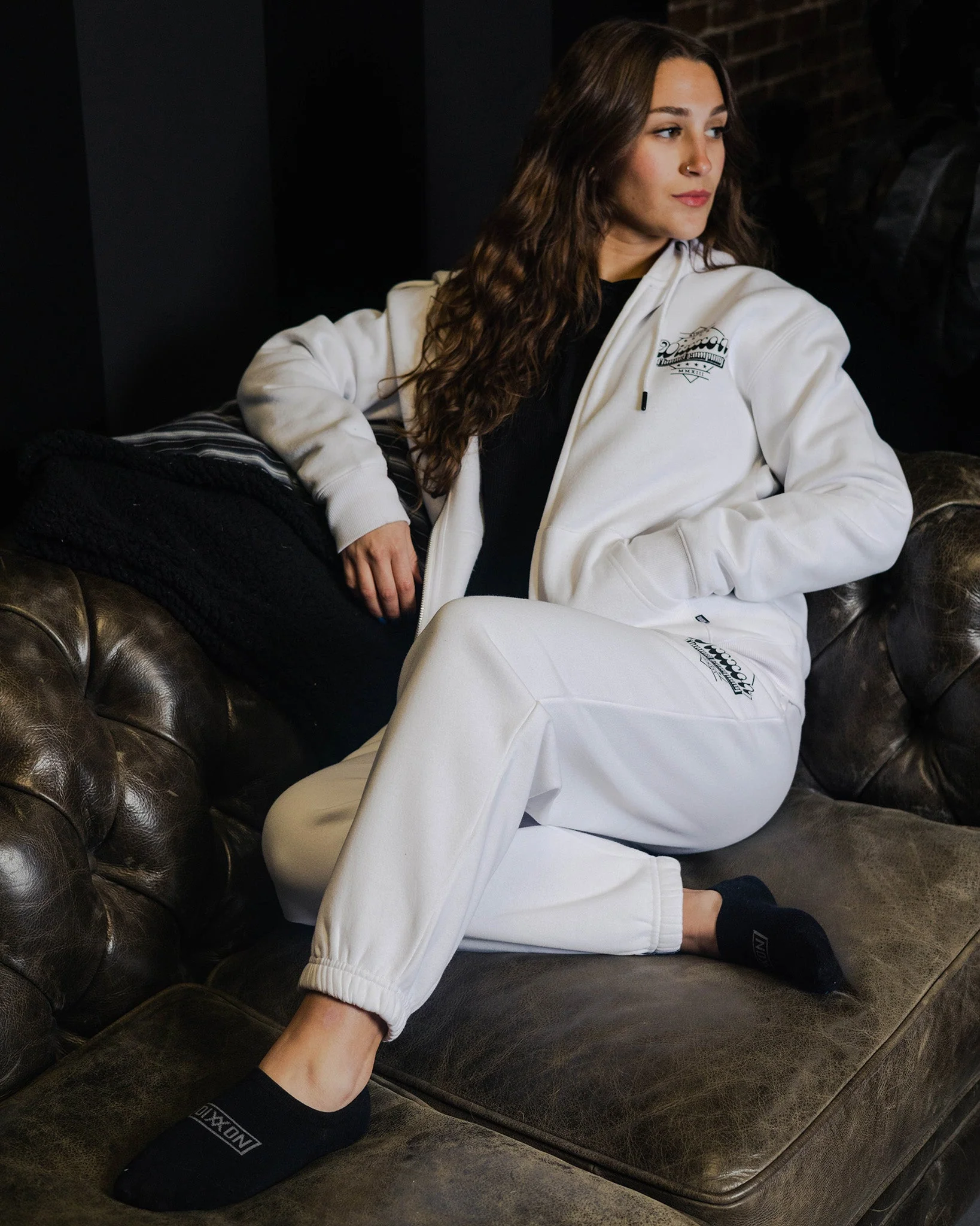 Women's Black Stardust Sweatpants - White - Image 4