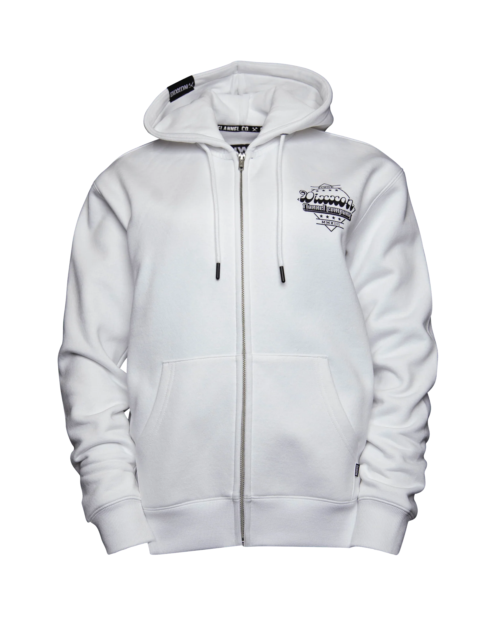 Women's Black Stardust Zip Up Hoodie - White - Image 3