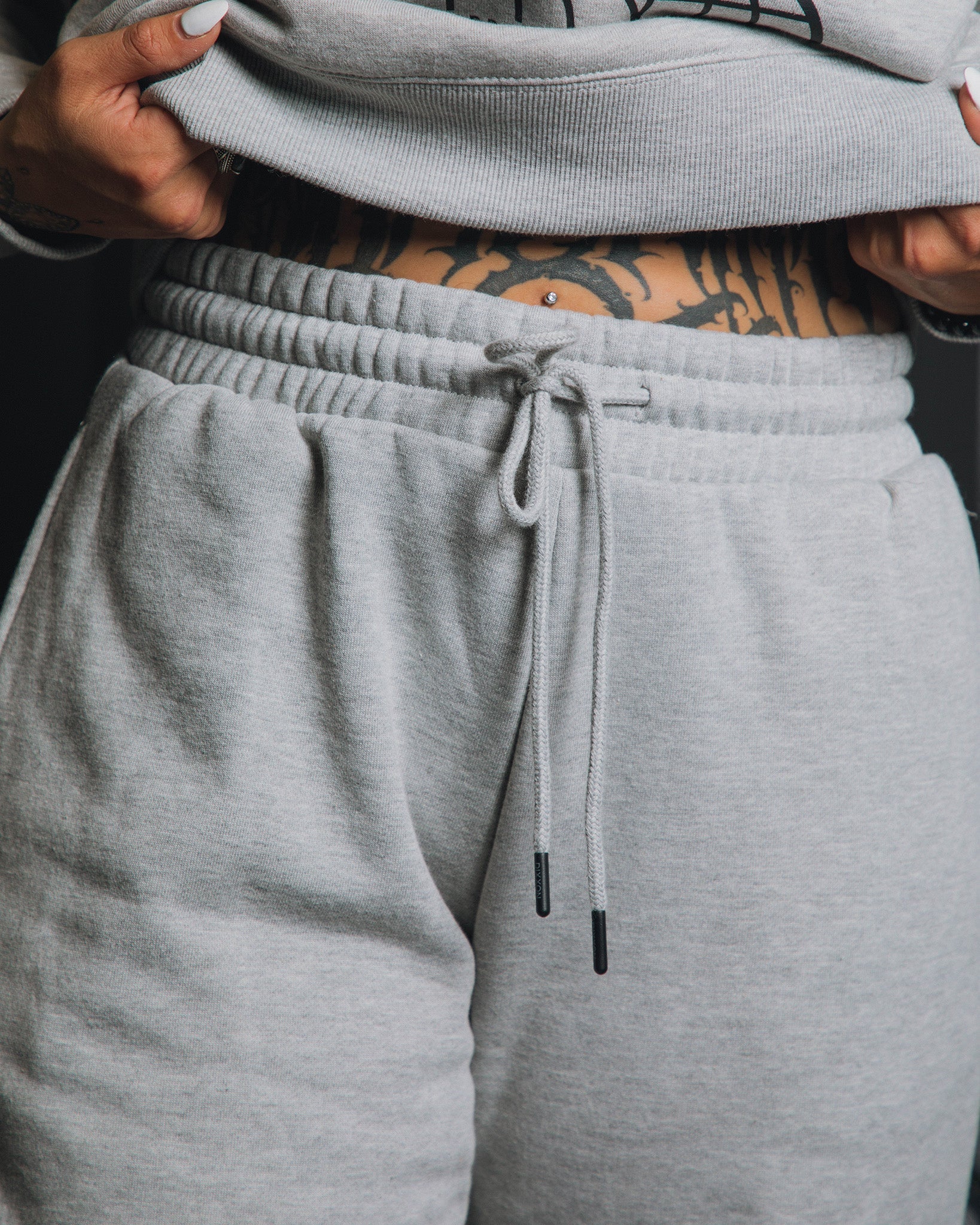 Women's Black Tech Sweatpants - Gray - Image 2