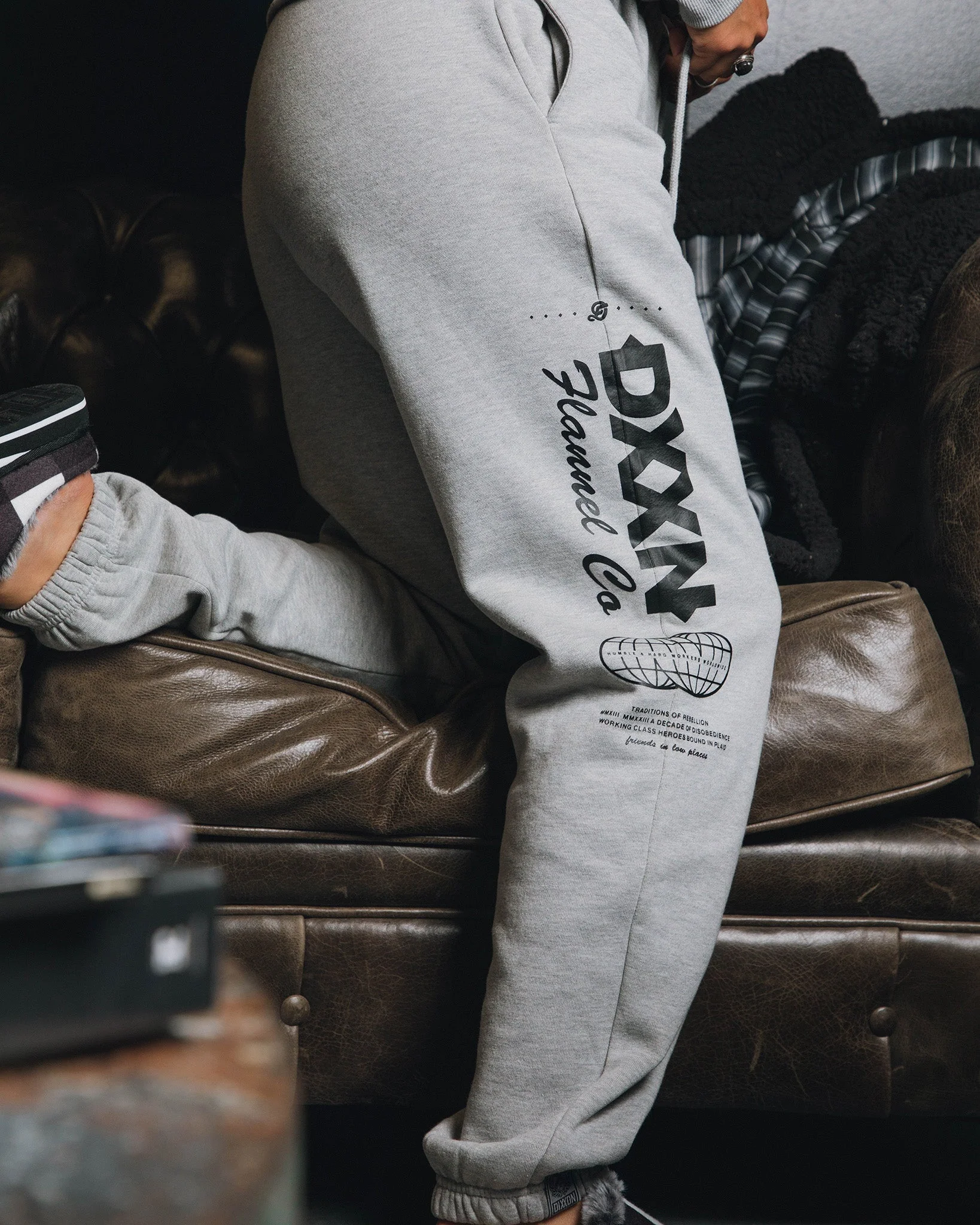 Women's Black Tech Sweatpants - Gray - Image 3