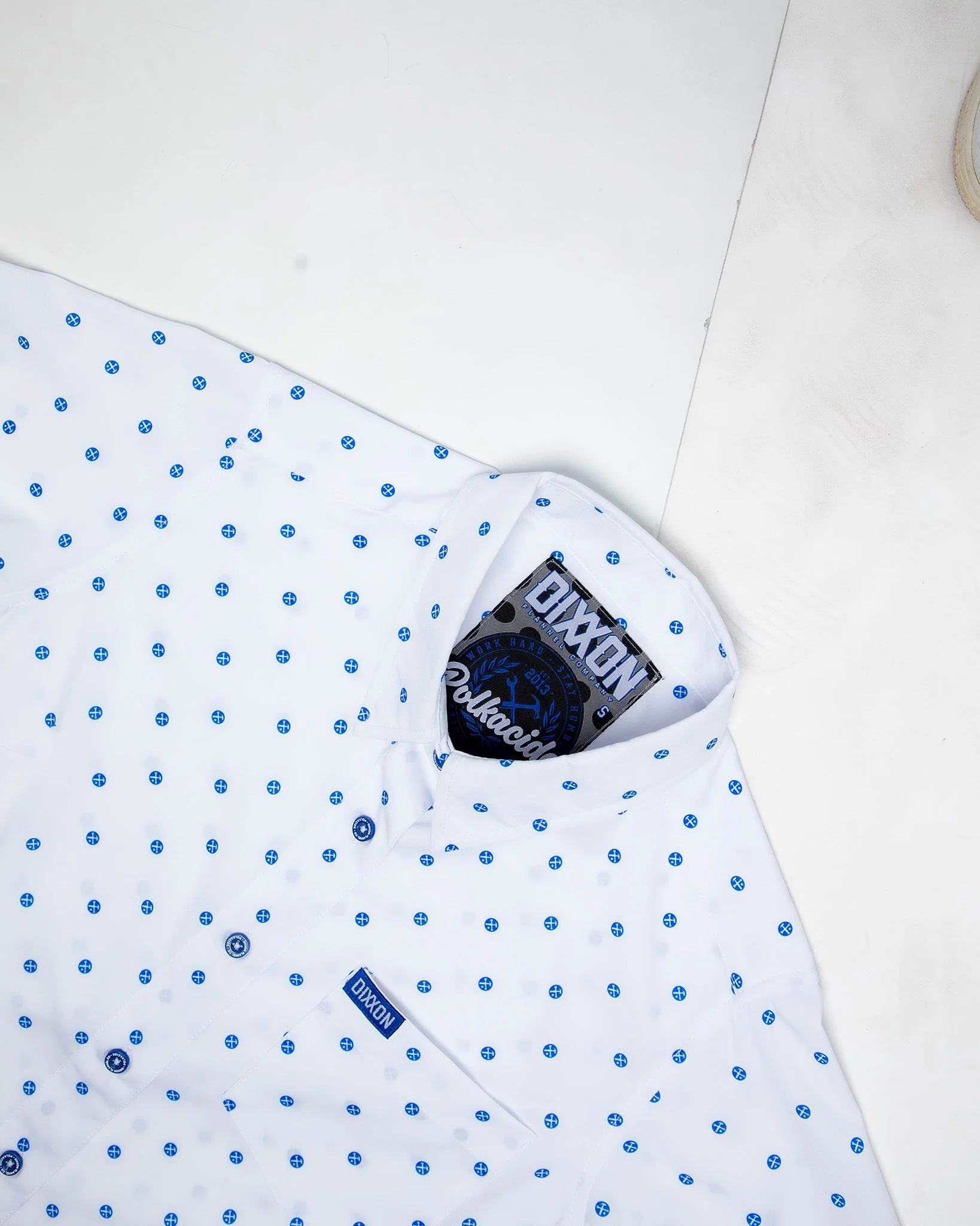 Women's Blue Polkacide Party Shirt - White - Image 2