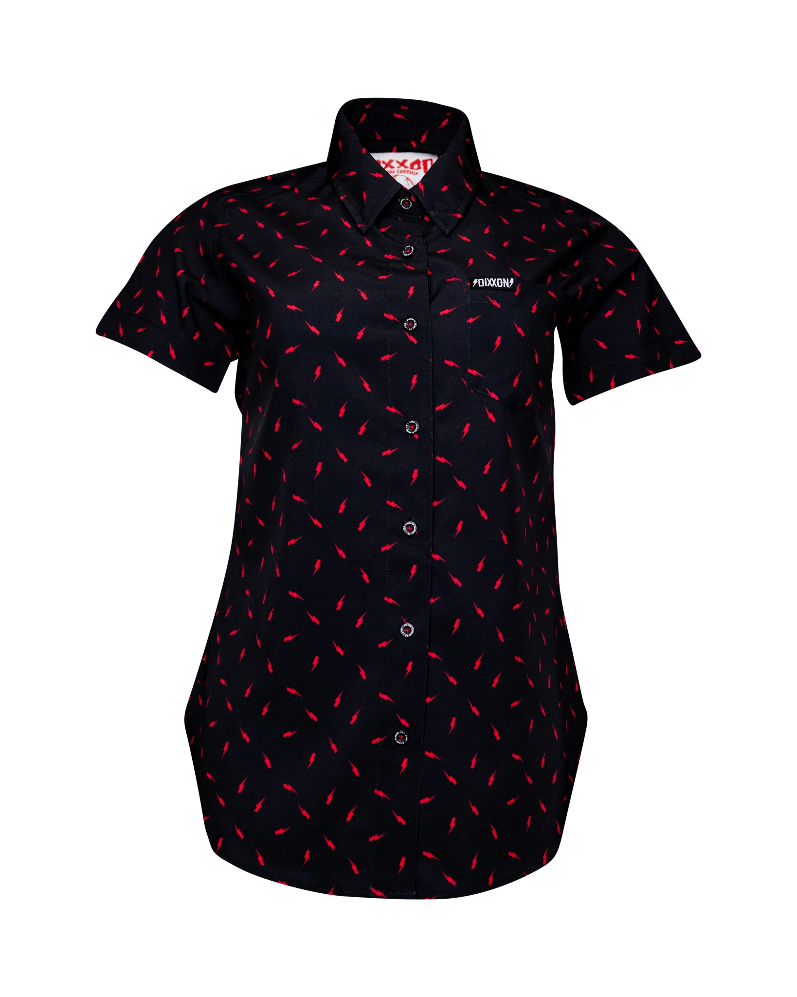 Women's Bolt Party Shirt - Black & Red - Image 2