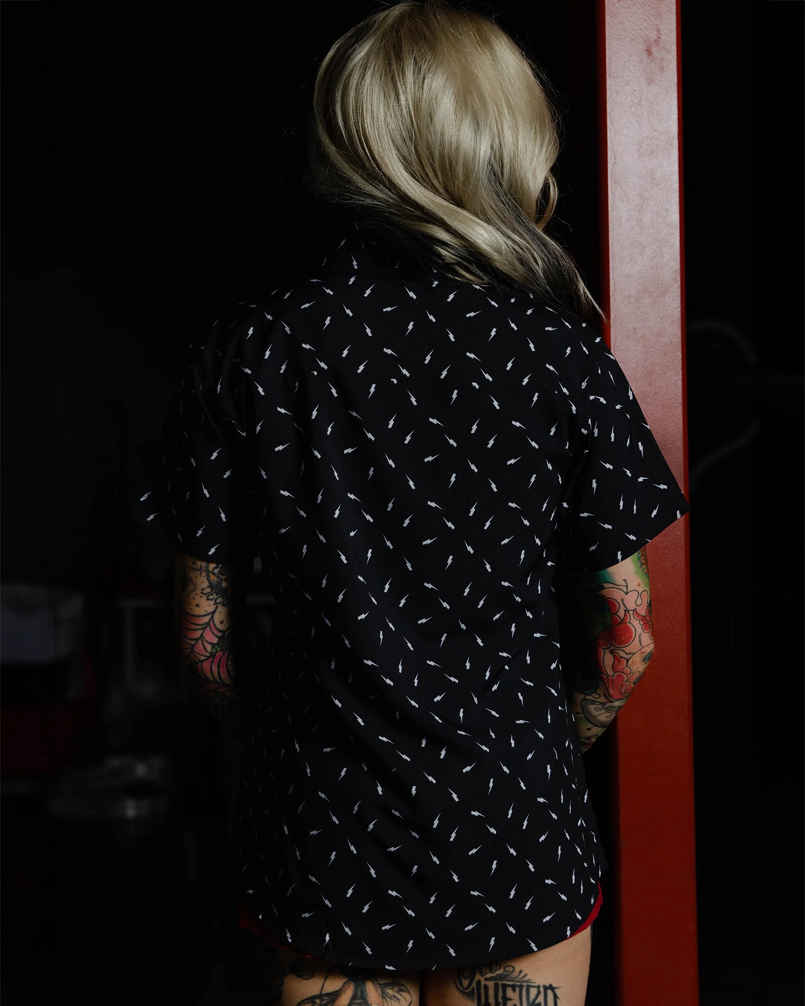 Women's Bolt Party Shirt - Black - Image 3