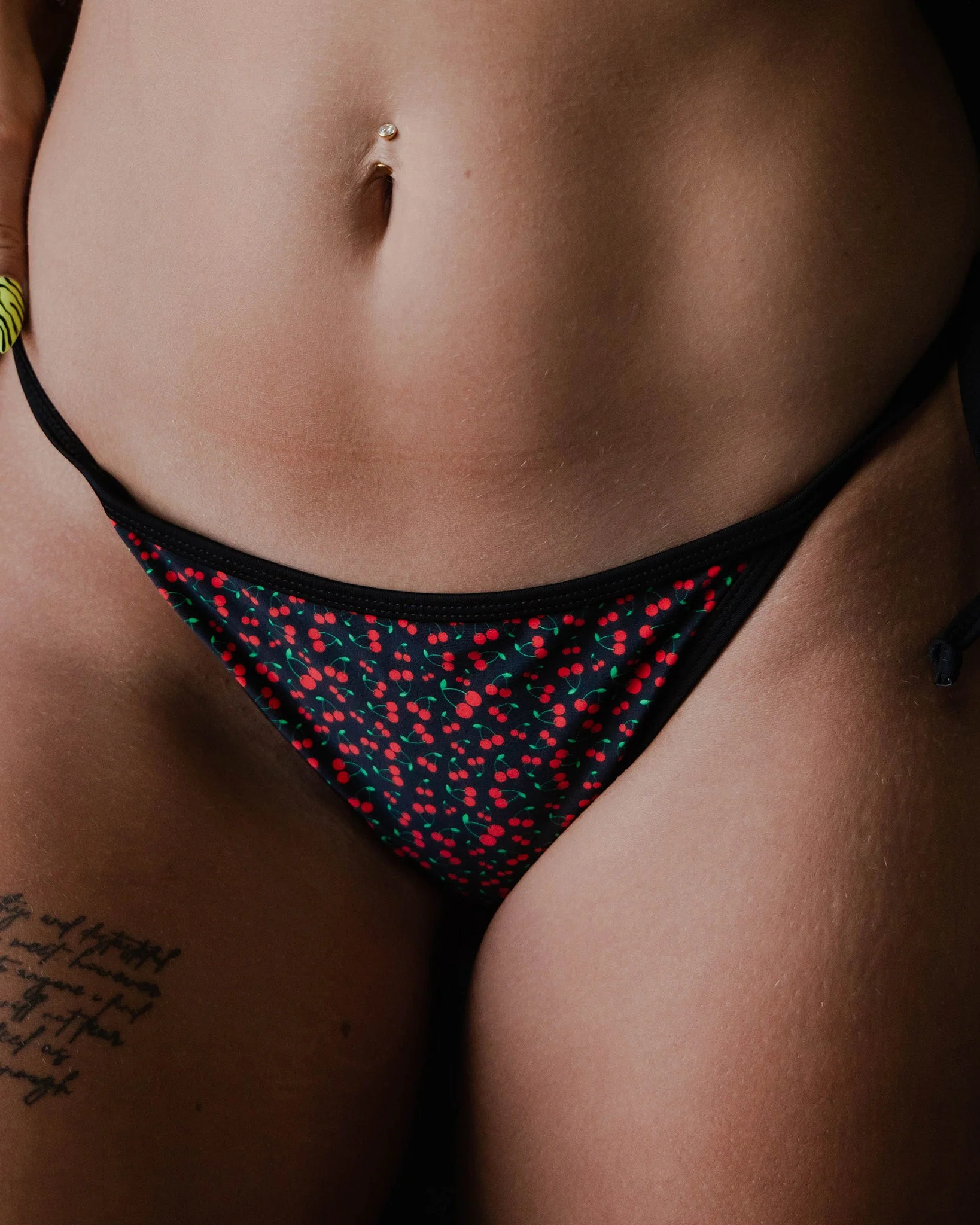 Women's Cherries String Bikini Bottom - Image 2